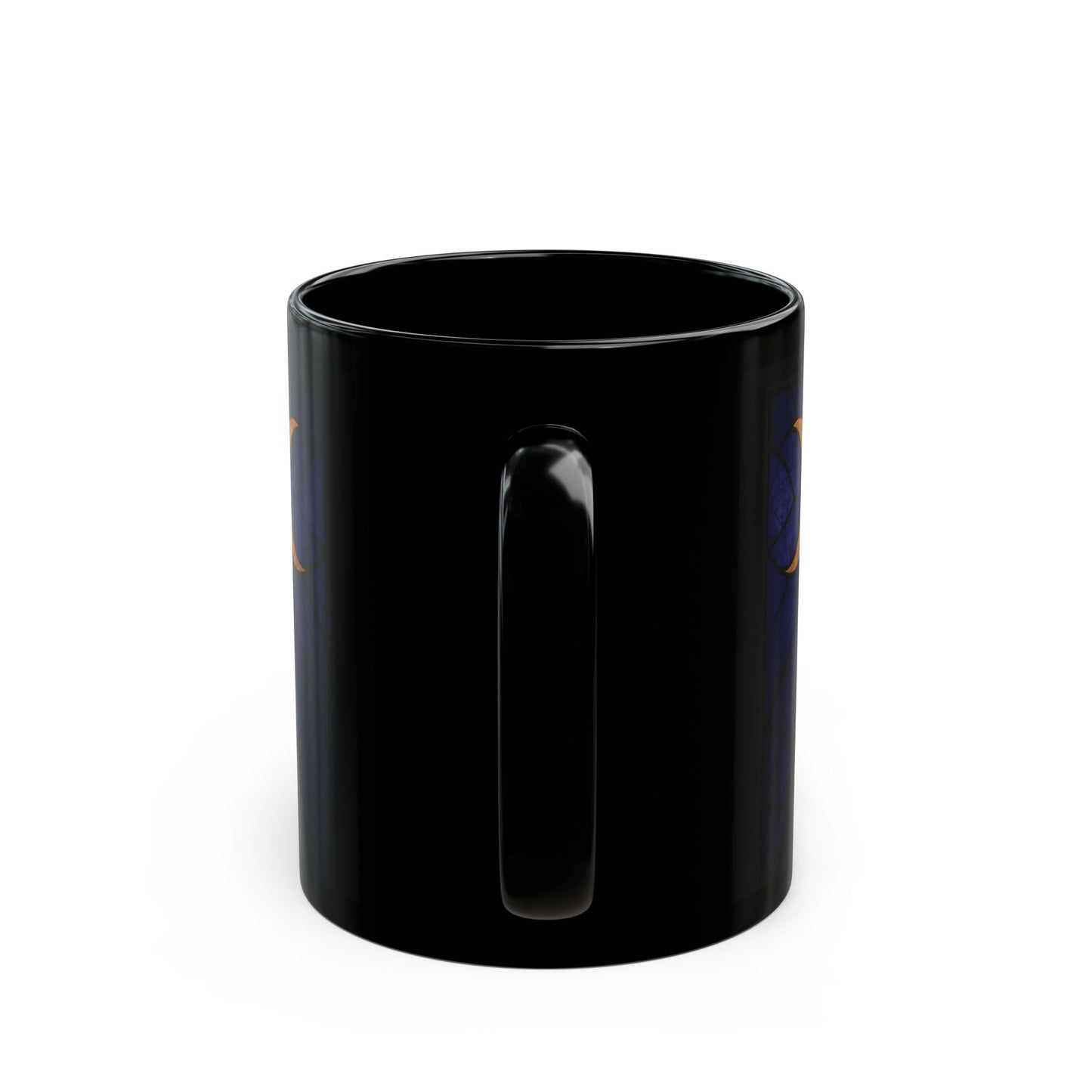 Triple Moon Goddess Stained Glass Effect Mug, Perfect as a spiritual gift idea, it brings together the power of the triple moon, embodying the essence of the moon goddess.