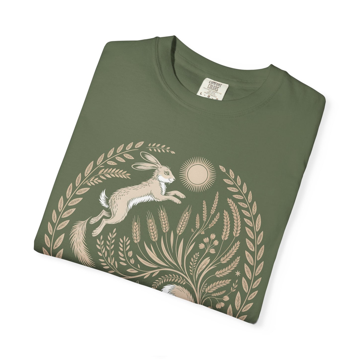 Fox moon t shirt, Witchy Forestcore Tee, Mystical Animal Graphic Shirt, Dark Academia