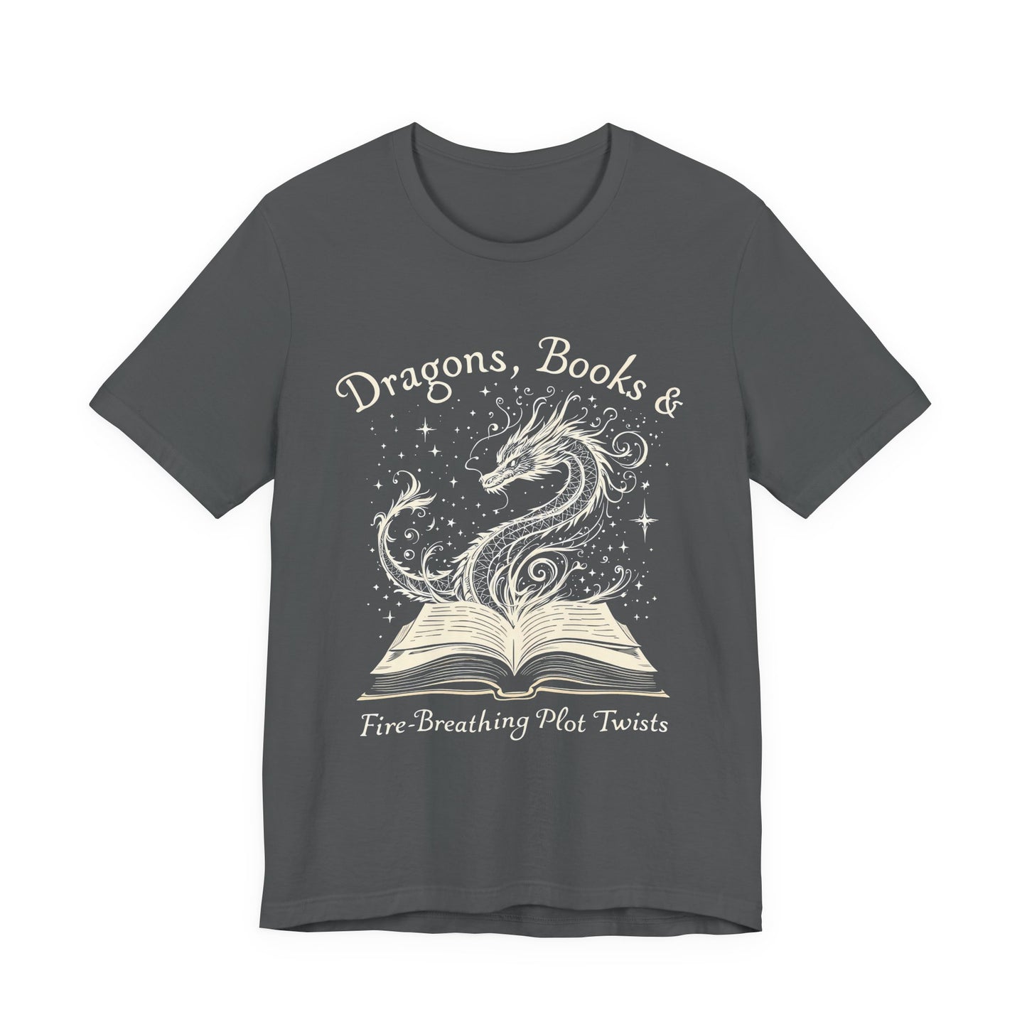 Book Lover Gift T-Shirt | Fantasy Reader Tee | Dragon Reading Shirt | Booktok Merch | Bibliophile Gift