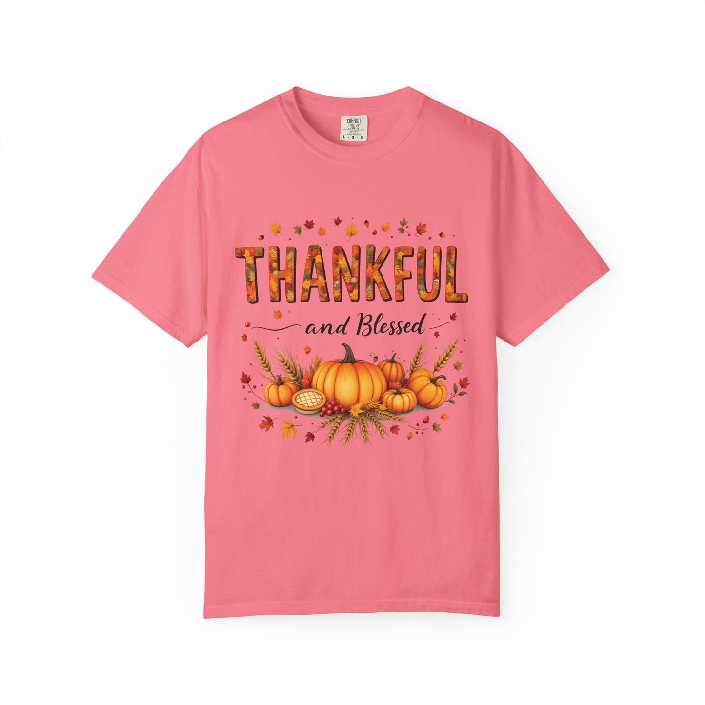 Thankful and Blessed T-Shirt, Fall Tee, Autumn Shirt, Thanksgiving Outfit, Gift for Friends and Family, Cozy Casual Wear