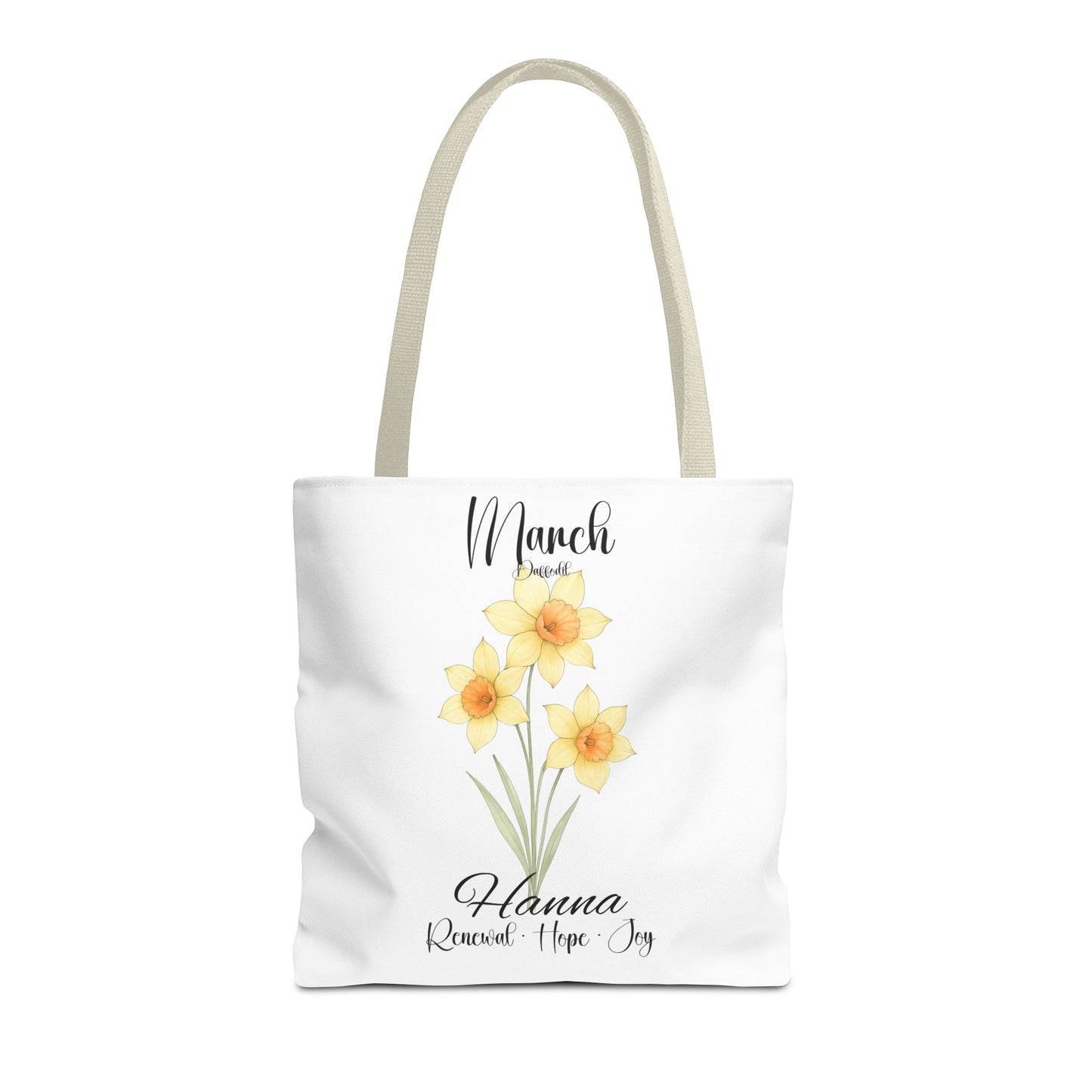 Custom botanical tote bag for her, birth month flower, milestone birthdays, bestfriend gift.