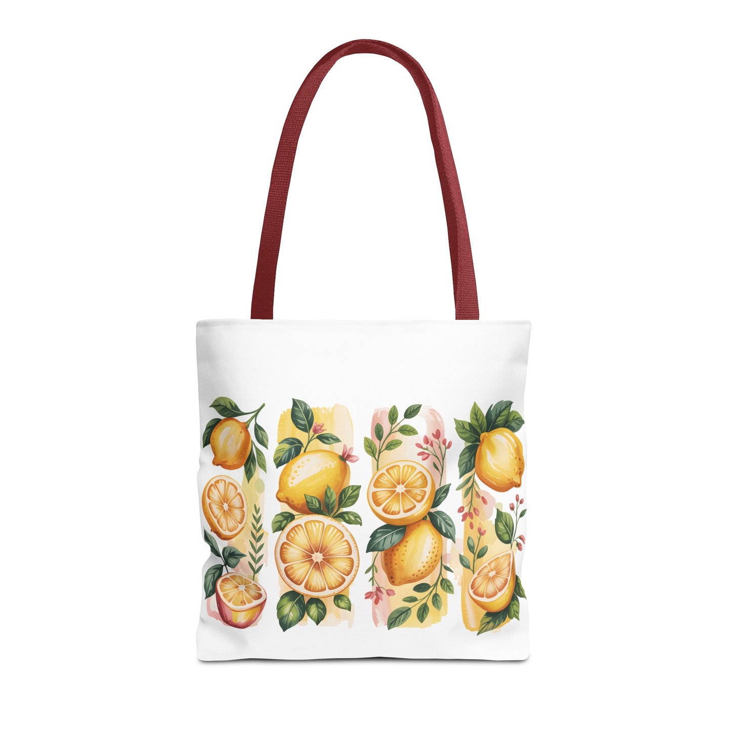 lemon tote bag, large grocery tote, alternative gifts