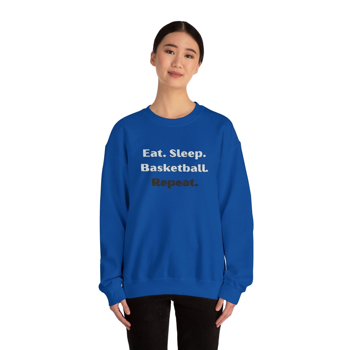 Embroidered pullover, basketball sweatshirt, game day shirt, team spirit top, sports lover gift, Custom Sweater,