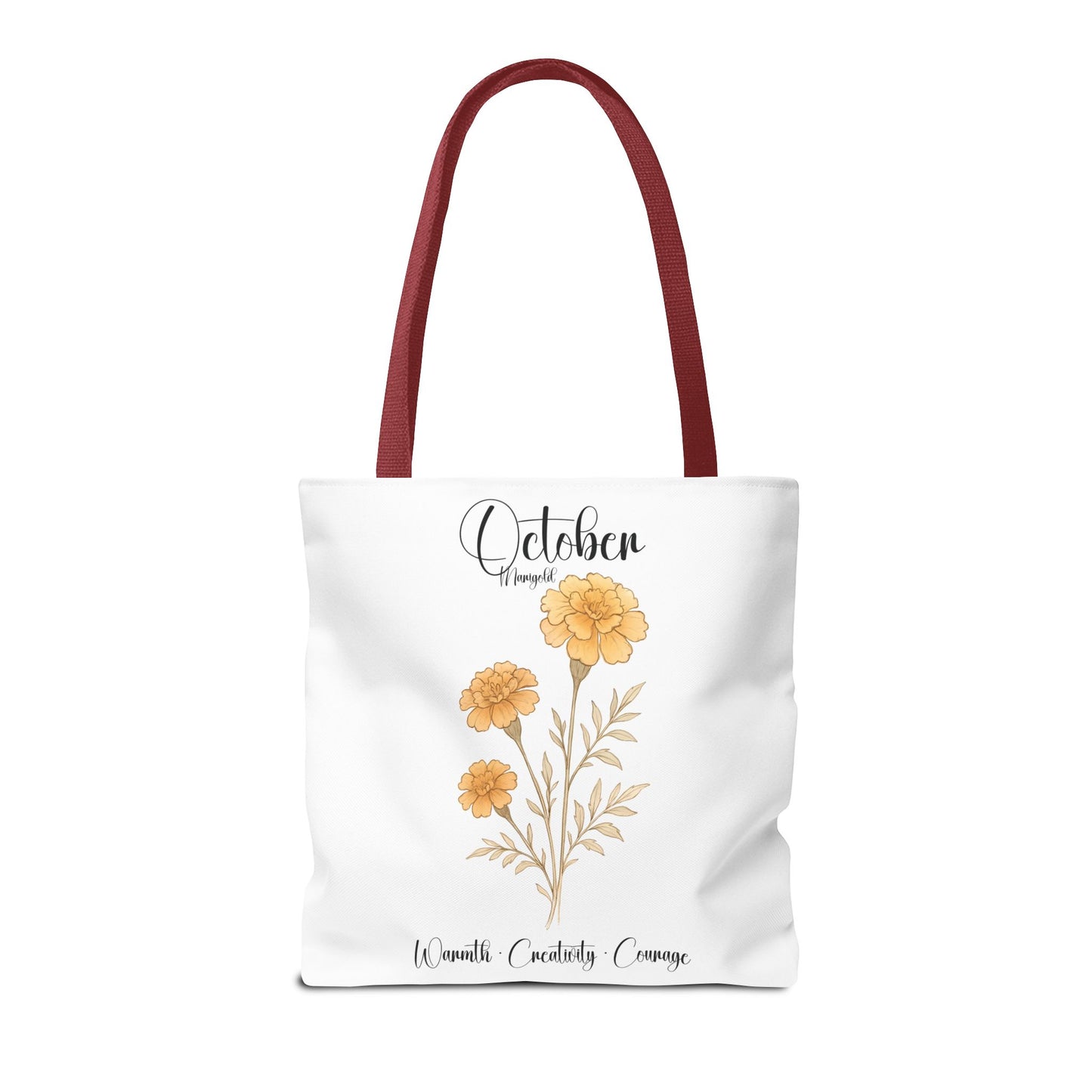 Personalized floral gift tote bag for her, birth month flower, milestone birthdays, bestfriend gift.