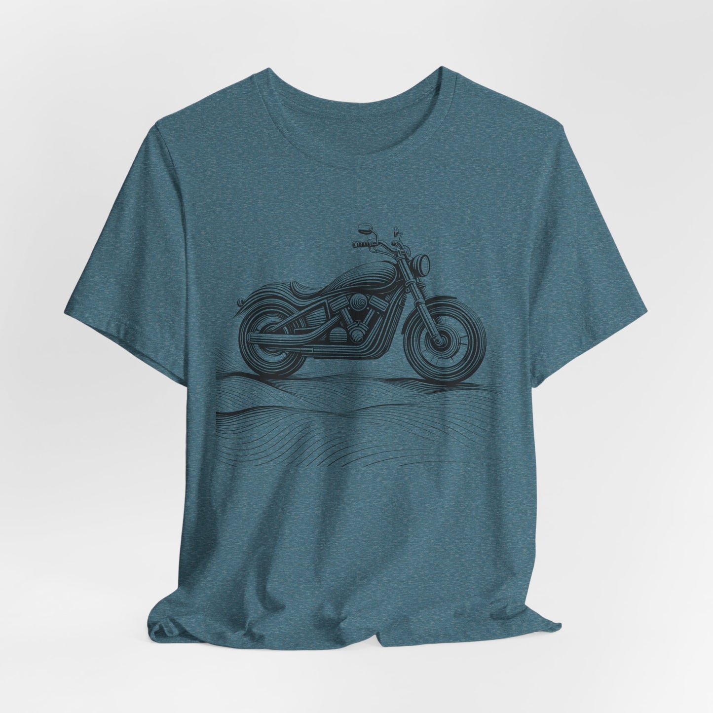 Cotton biker shirt, streetwear tee, biker apparel, motorcycle gift.