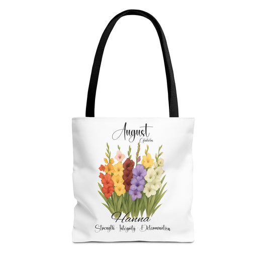 Custom birth month flower bag for her, milestone birthdays, bestfriend gift.