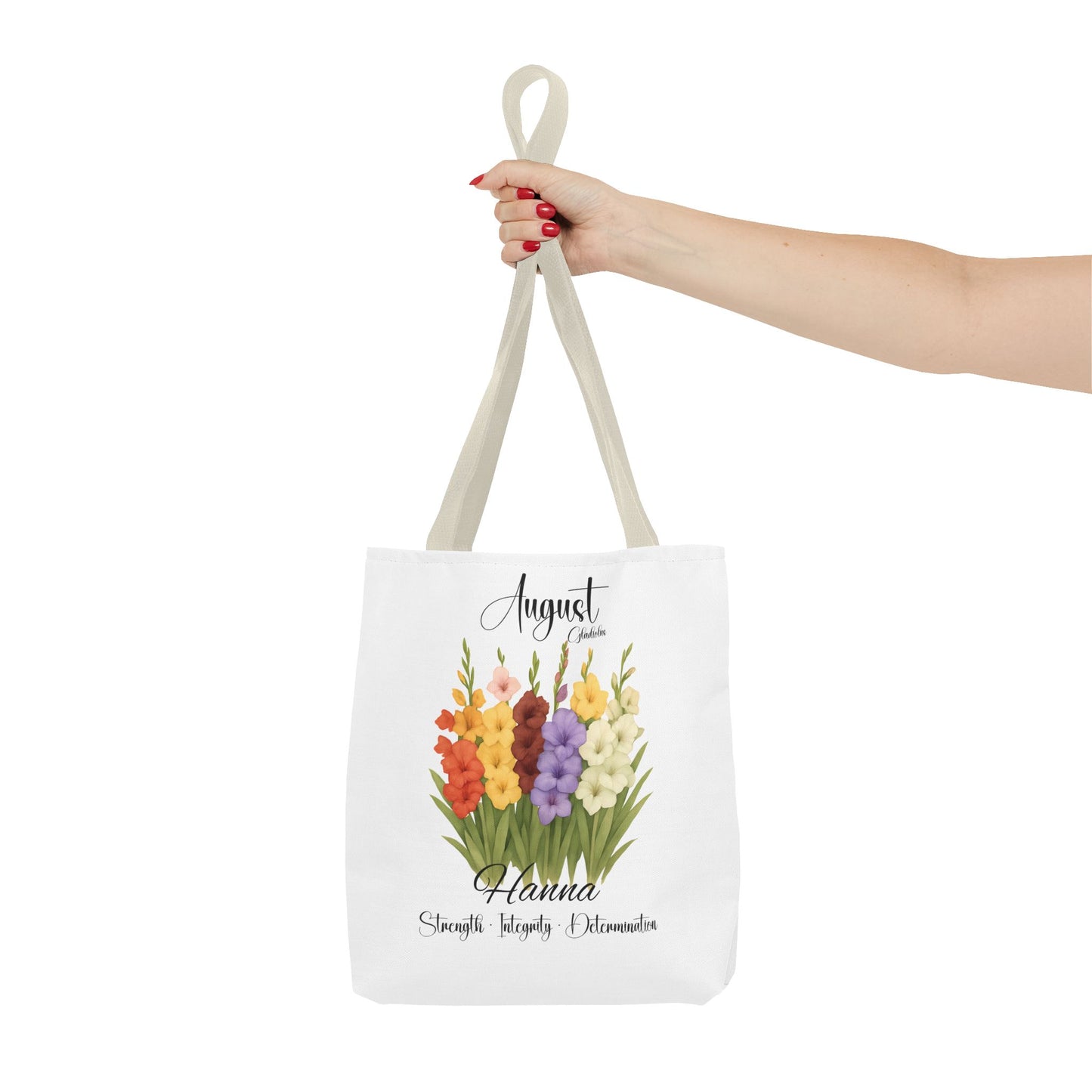 Custom birth month flower bag for her, milestone birthdays, bestfriend gift.