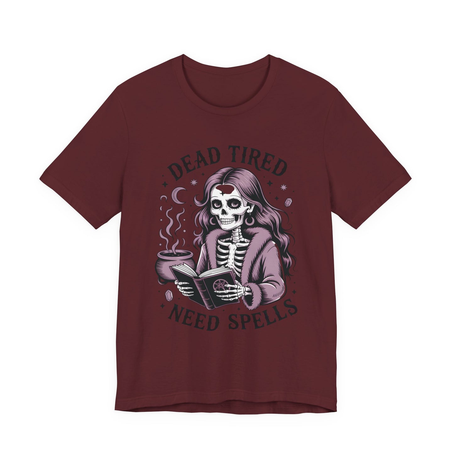 Dead Tired Need Spells Witchy T-Shirt, Skeleton Graphic Tee, witchy stuff,  Witchcraft Shirt, Witchy Clothes, Witchcore, Wiccan Apparel