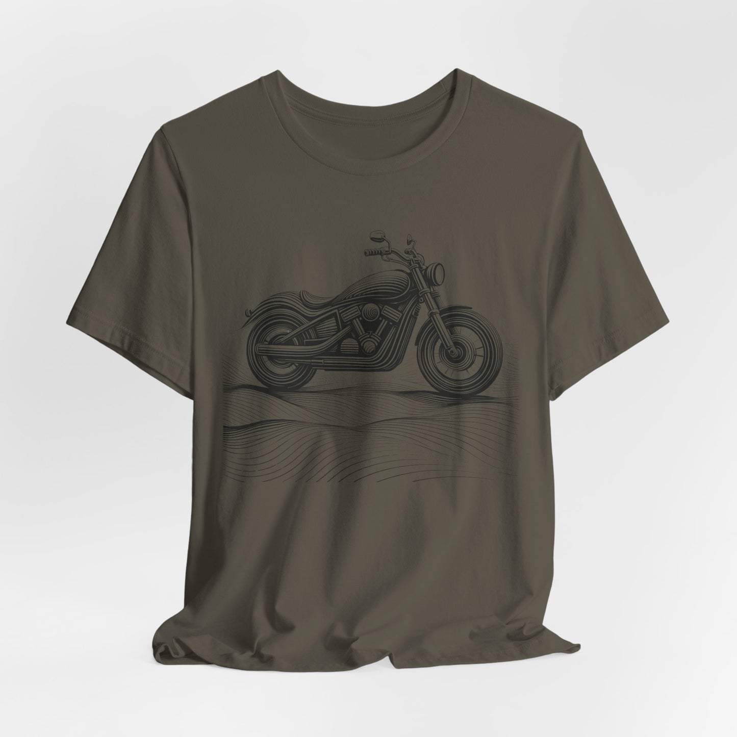 Cotton biker shirt, streetwear tee, biker apparel, motorcycle gift.
