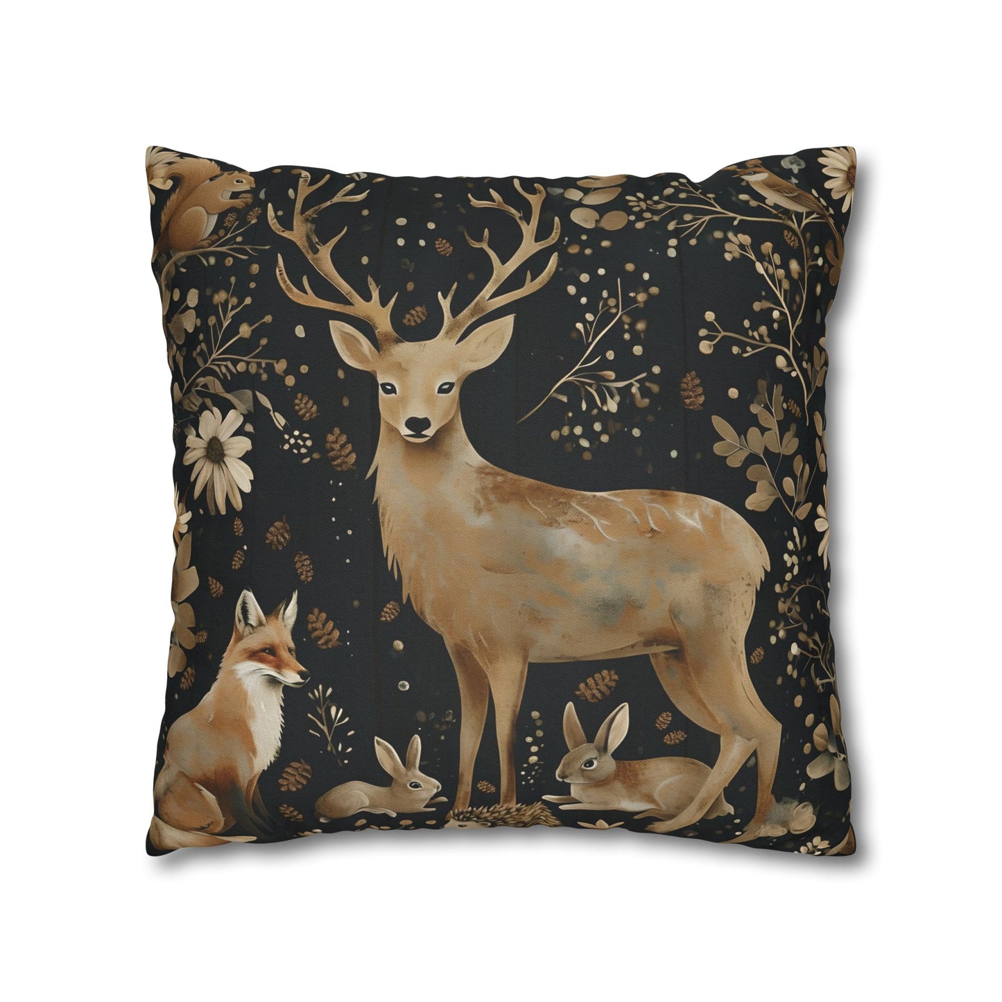 Rustic pillow cover, nature lovers gift, cozy home accent, housewarming gift