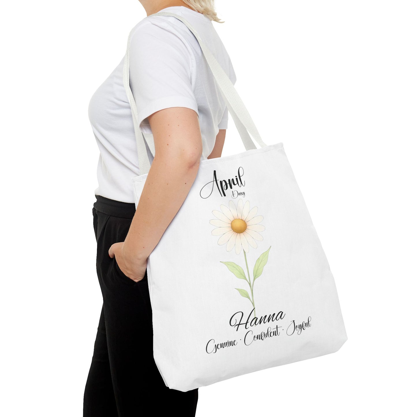 Custom birth month flower bag for her, milestone birthdays, bestfriend gift.