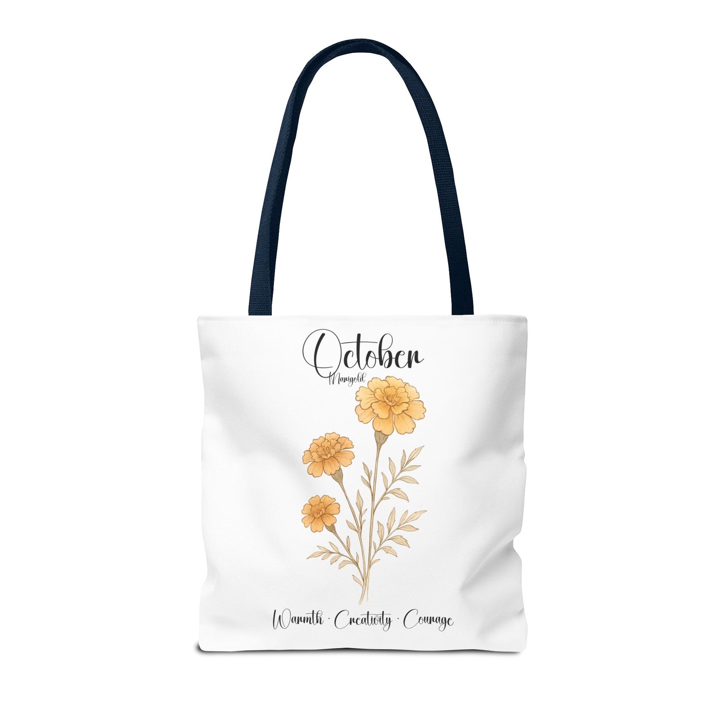 Personalized floral gift tote bag for her, birth month flower, milestone birthdays, bestfriend gift.