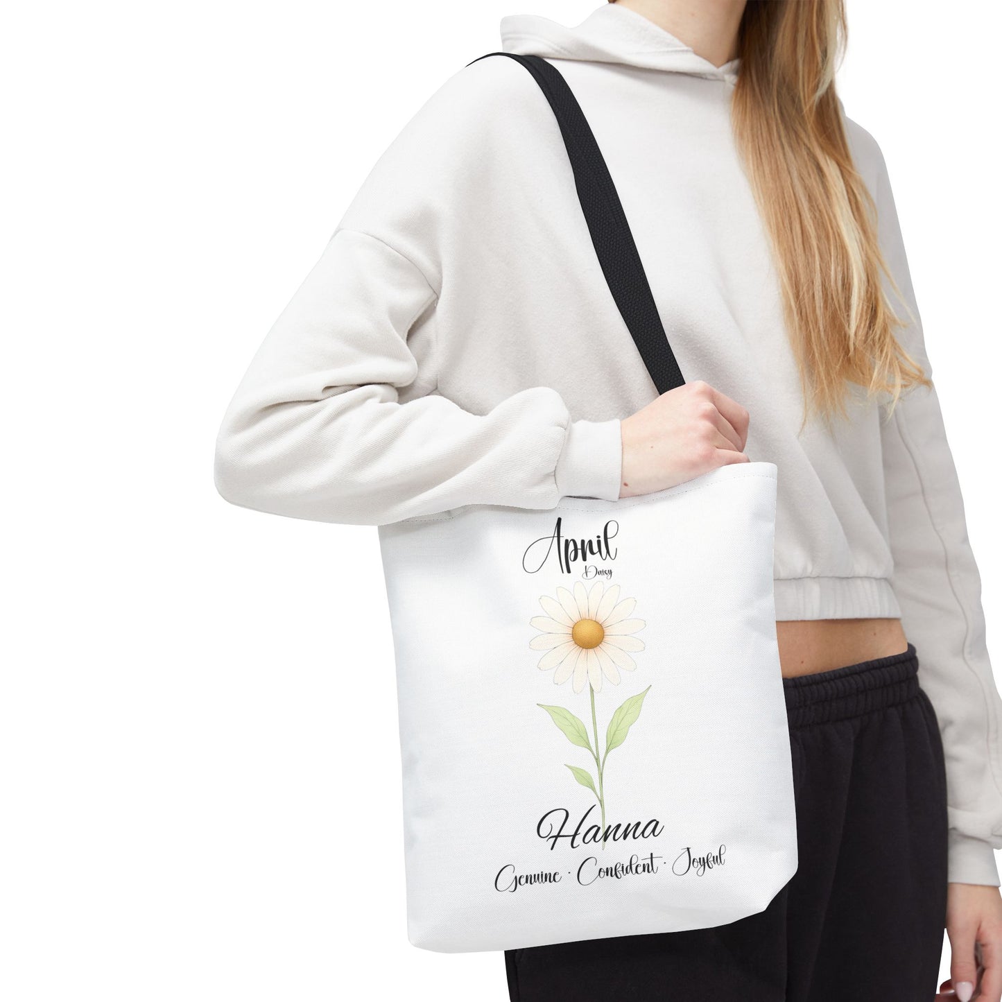 Custom birth month flower bag for her, milestone birthdays, bestfriend gift.