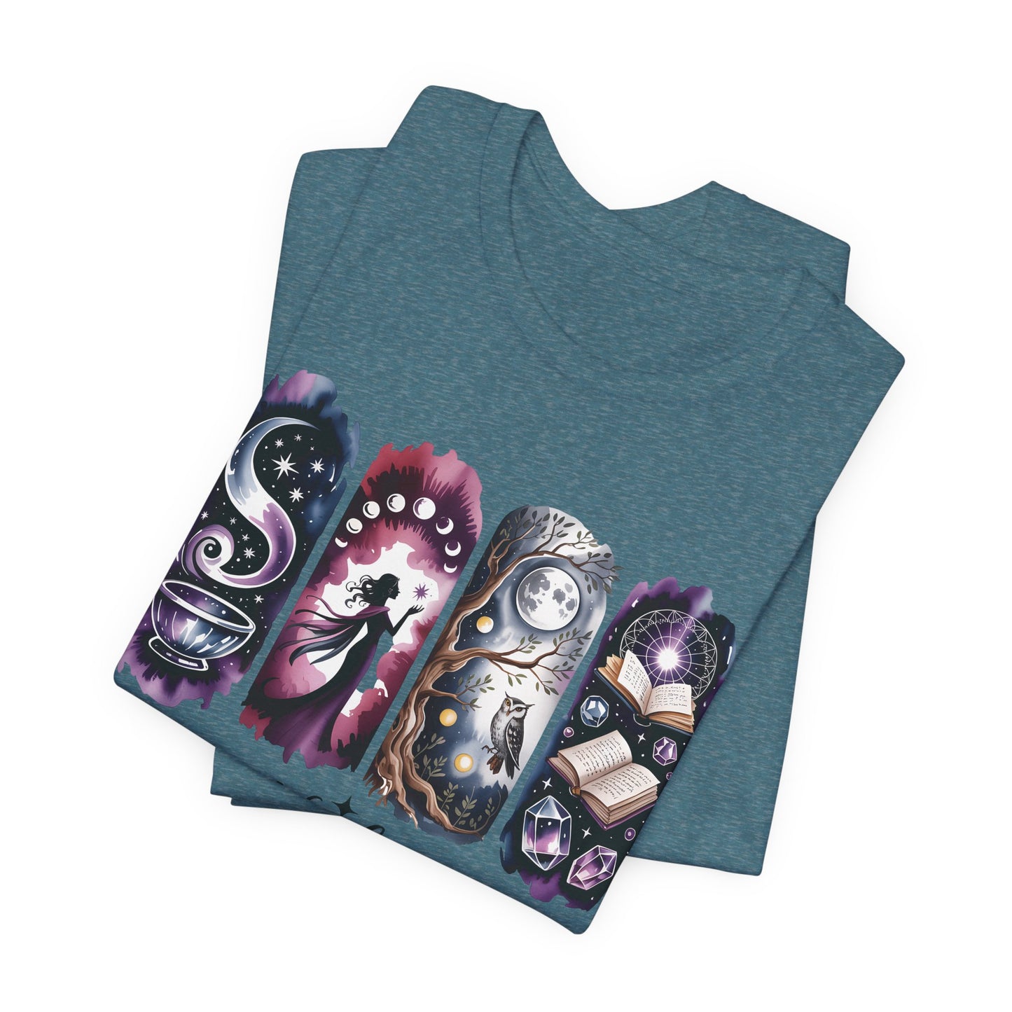 Night Queen Witchy T-Shirt | Witchy Glam Celestial Shirt | Dark Feminine Energy Tee | Moon Goddess Witchcore Graphic Top