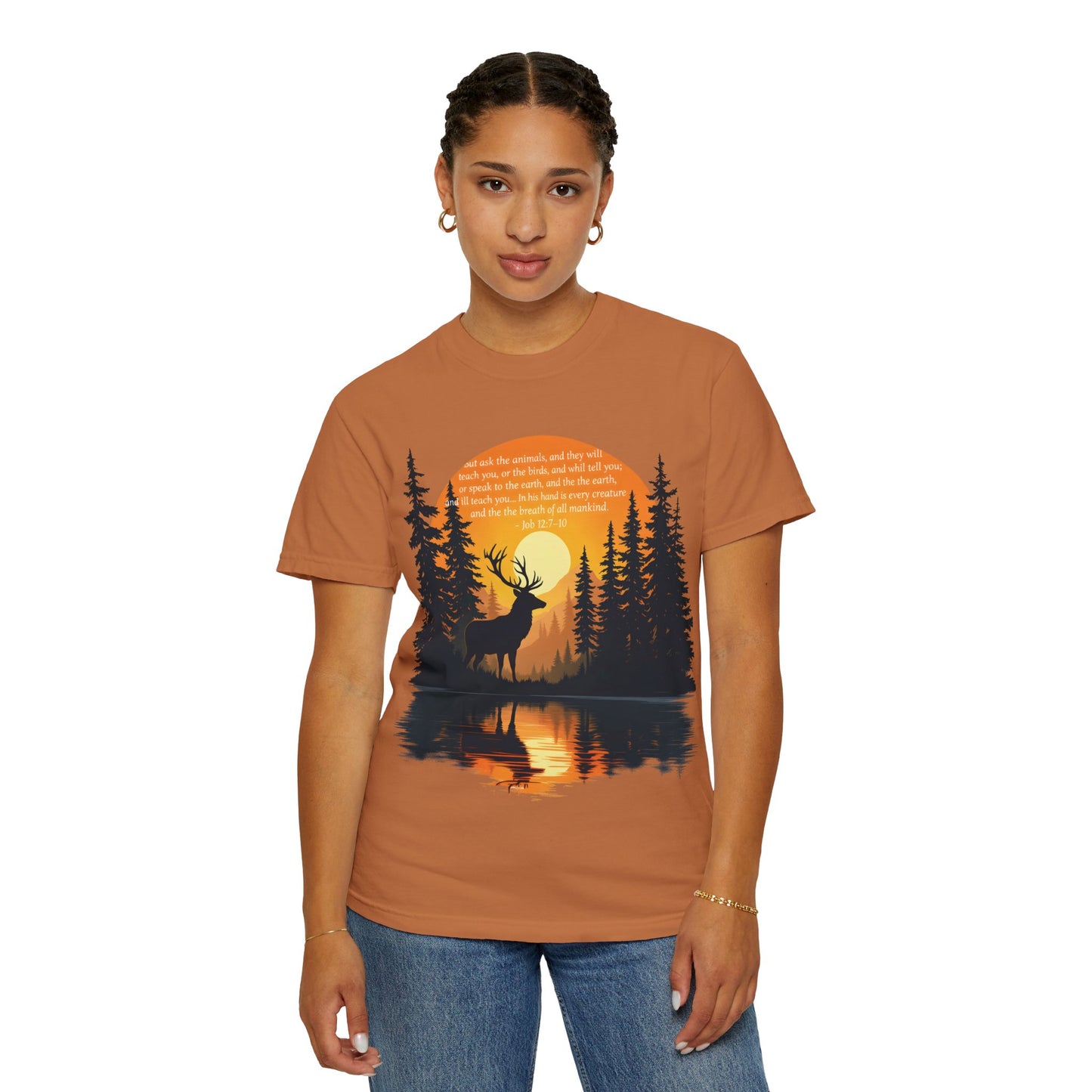 Faith in God and Nature T-shirt, this Christianity shirt makes an ideal addition to your collection of Christian clothes.