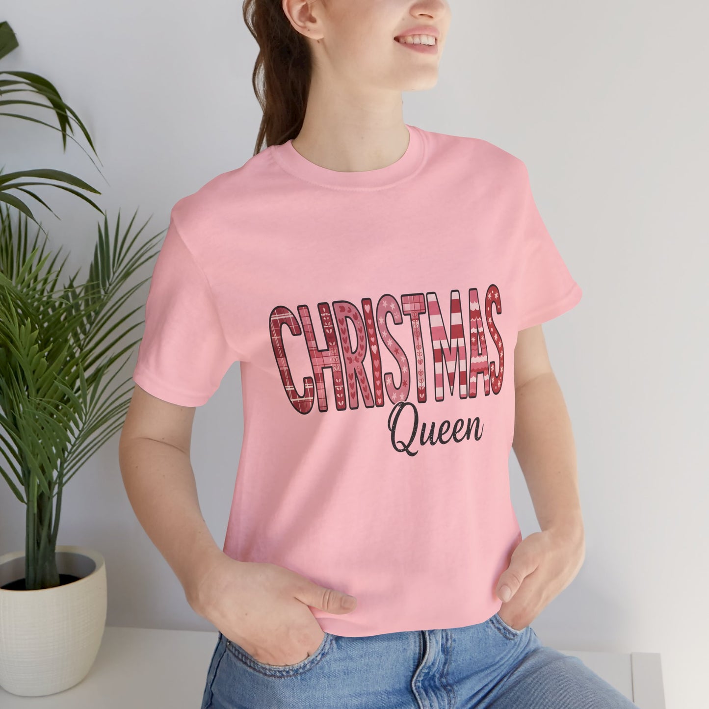 Christmas Queen Pinkmas T-shirt,  Perfect for a sister XMAS gift or a Christmas mom gift, this festive shirt captures the essence of a very merry Christmas