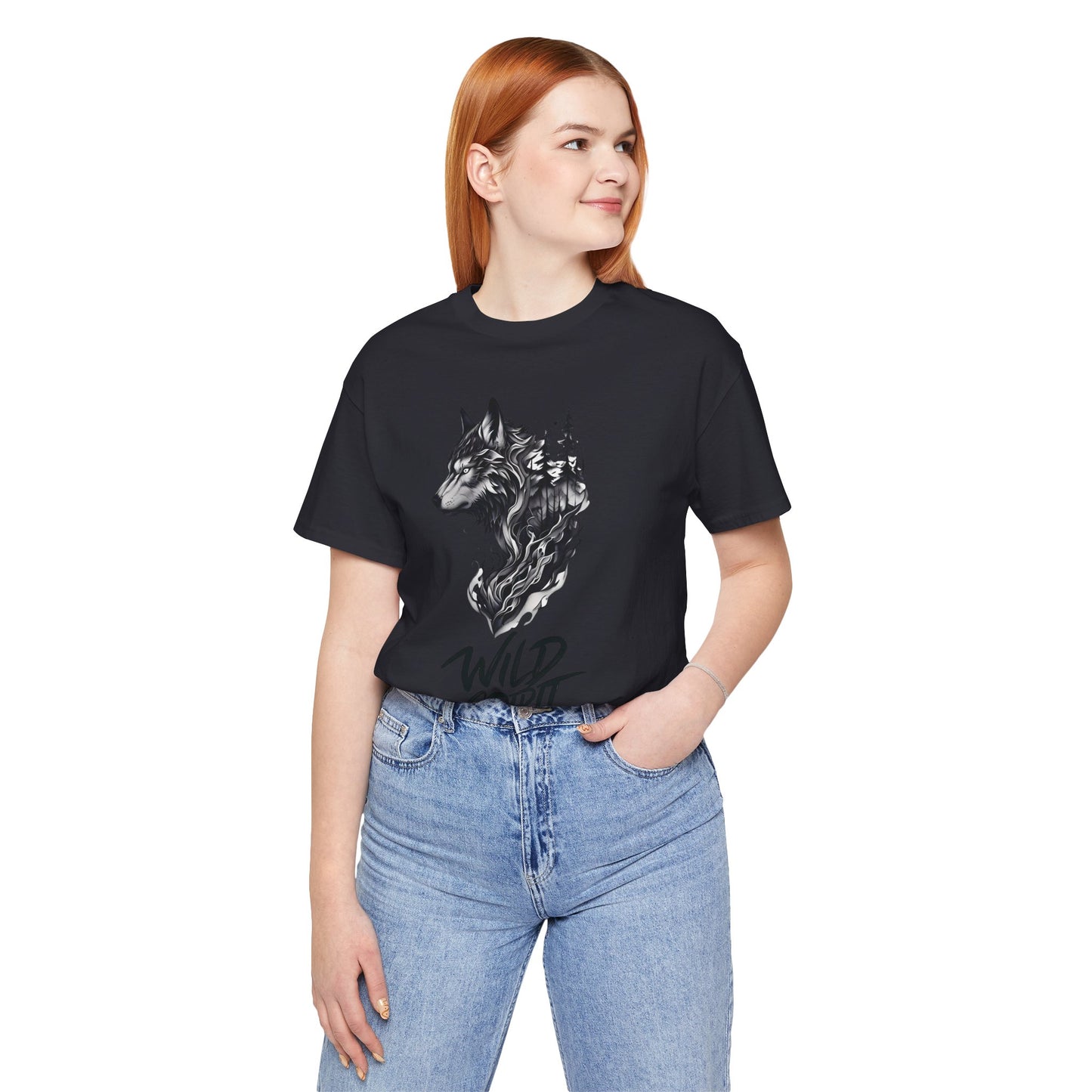 Wild Spirit Wolf Tee - Unisex, Gothic Streetwear, Alternative Clothing, grunge