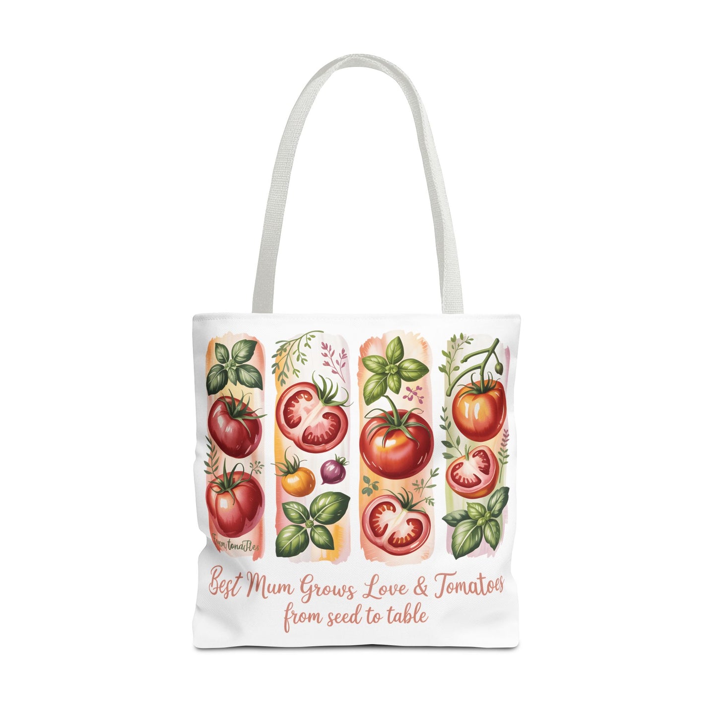 Best Mom Tote Bag, Tomato Garden Lover Design, Perfect Mothers Day Gift for Moms Who Love Gardening and Nature