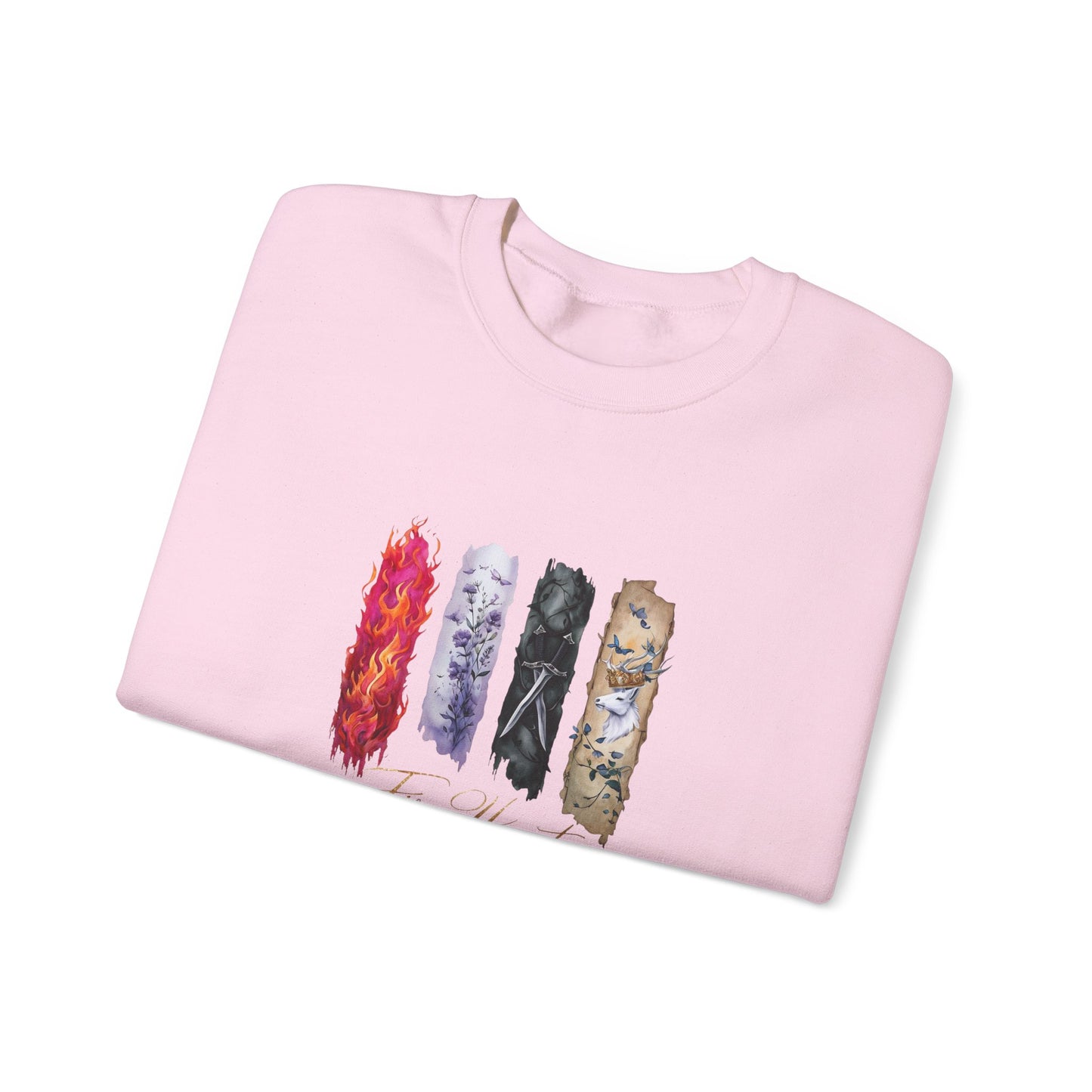 Fire Heart Sweatshirt, Heir of Fire, perfect for book lovers, especially fans of Sarah J. Maas and her character Aelin Ashryver Galathynius.