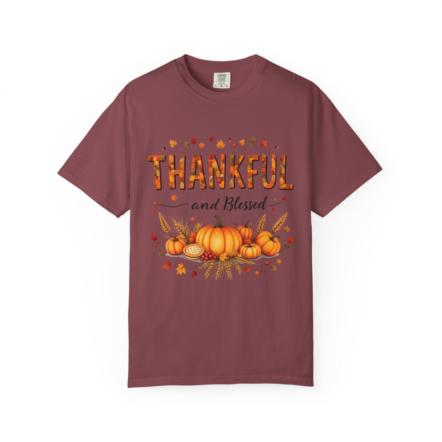 Thankful and Blessed T-Shirt, Fall Tee, Autumn Shirt, Thanksgiving Outfit, Gift for Friends and Family, Cozy Casual Wear
