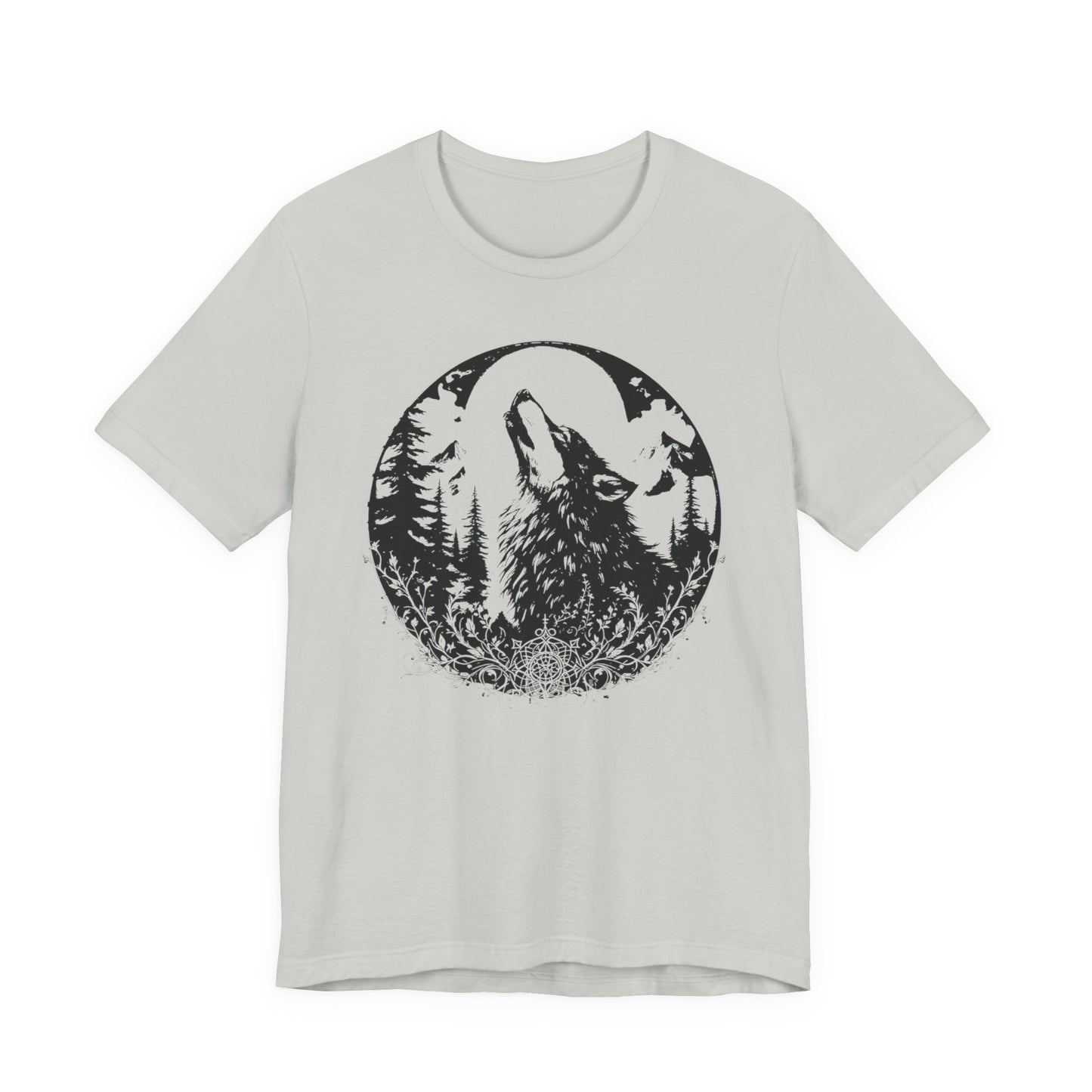 Wolf Graphic Shirt, wilderness tee, alt gifts for her, 90s grunge top.
