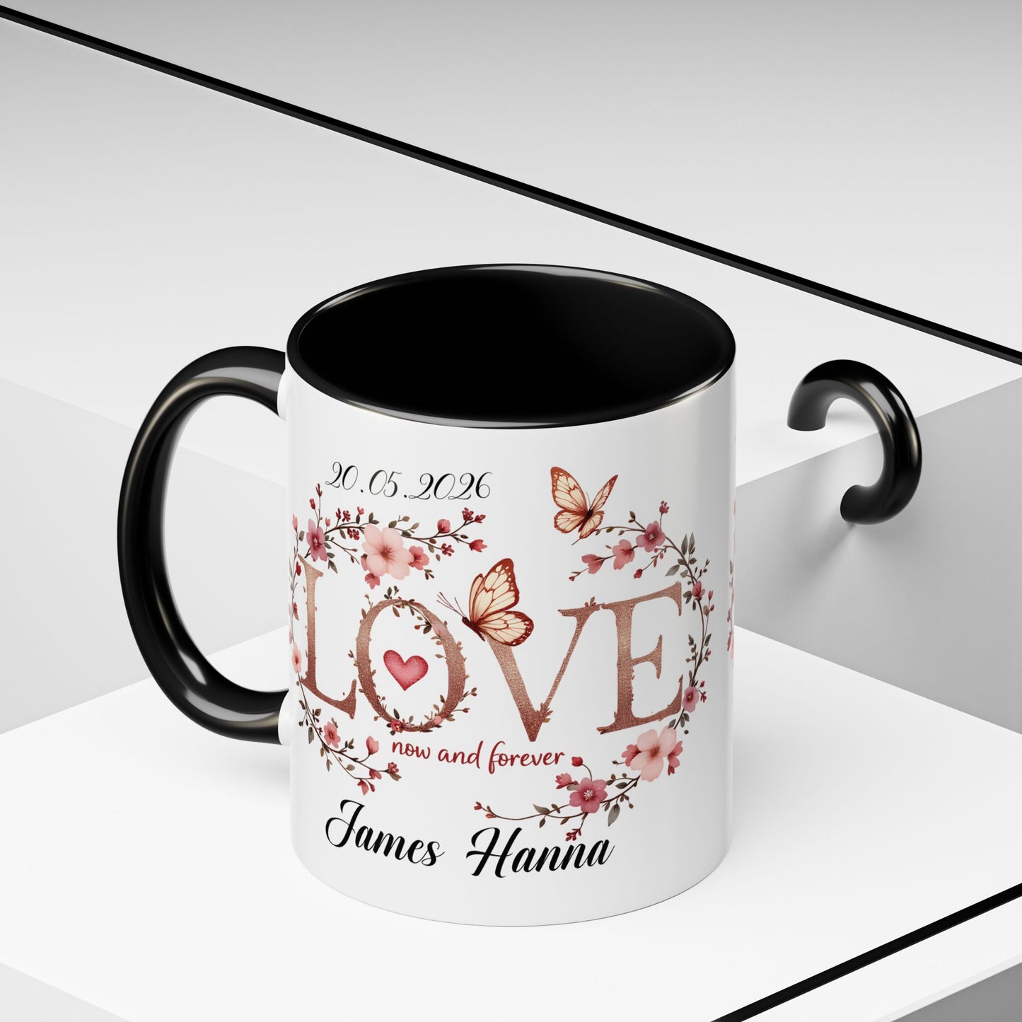 Custom Wedding Mug | Personalized Anniversary Mug | Valentines Day Gift |
