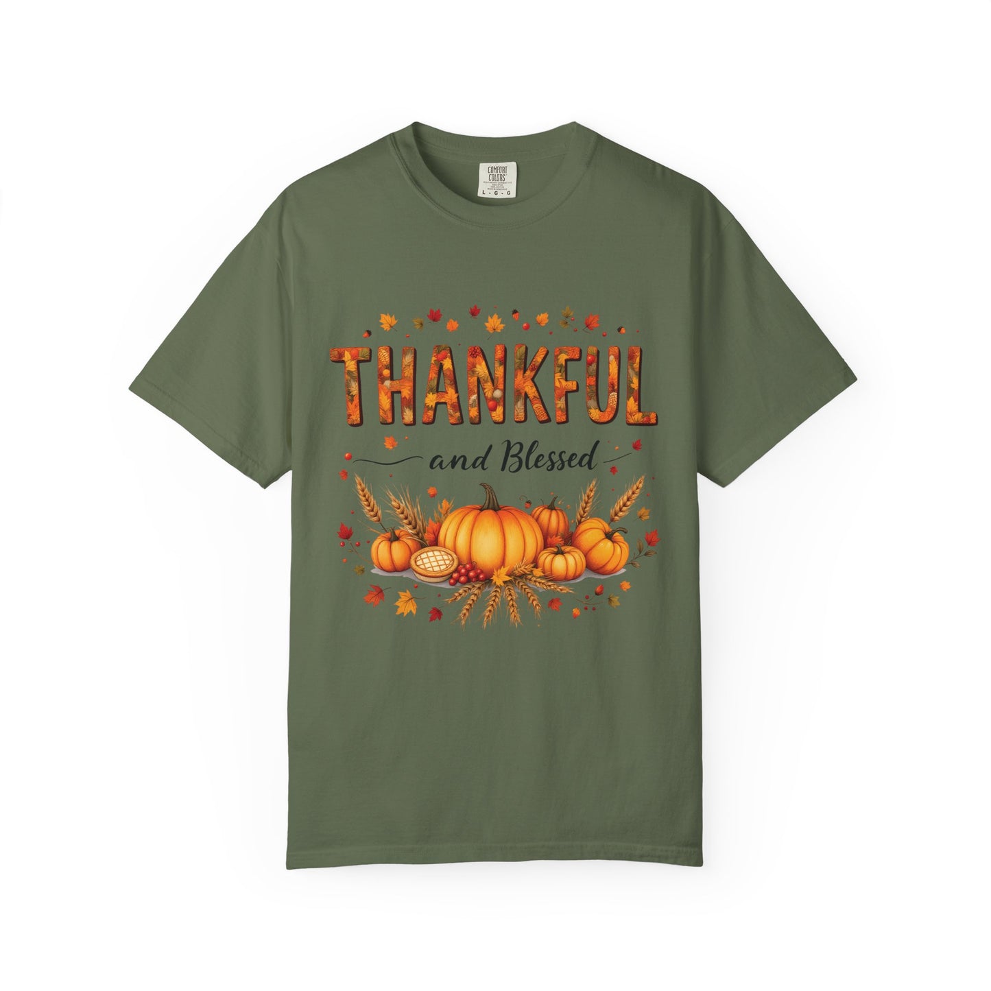 Thankful and Blessed T-Shirt, Fall Tee, Autumn Shirt, Thanksgiving Outfit, Gift for Friends and Family, Cozy Casual Wear