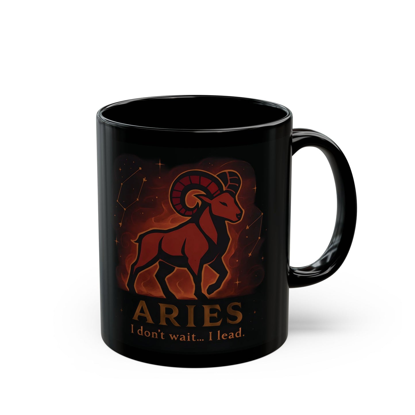 Aries Astrology Mug, Designed as the perfect Aries birthday gift, this zodiac mug combines bold design with practicality
