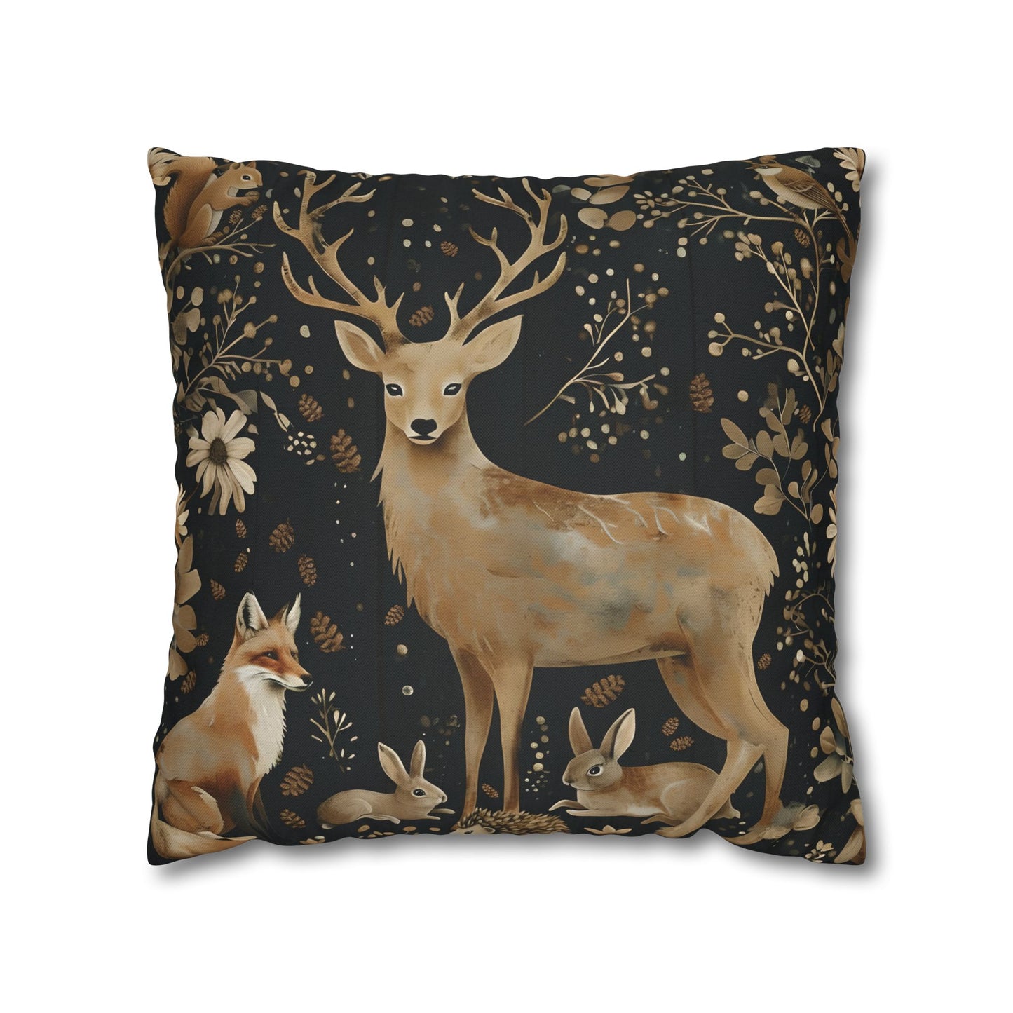 Rustic pillow cover, nature lovers gift, cozy home accent, housewarming gift