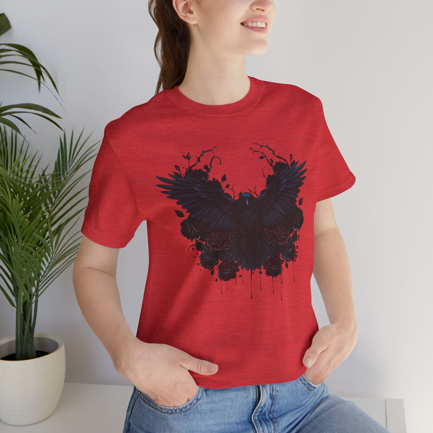 Dark Raven Gothic Apparel  | Unisex Cotton Shirt | Dark Aesthetic  |