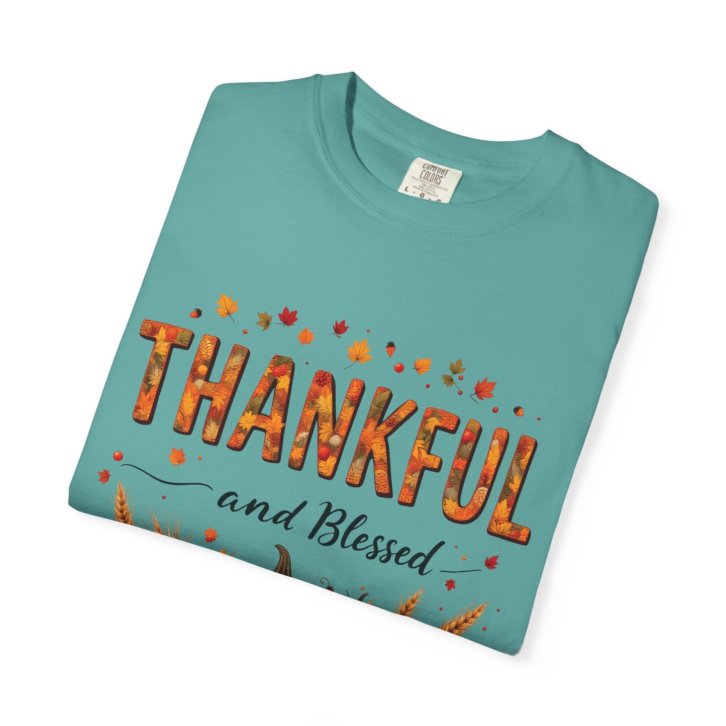 Thankful and Blessed T-Shirt, Fall Tee, Autumn Shirt, Thanksgiving Outfit, Gift for Friends and Family, Cozy Casual Wear