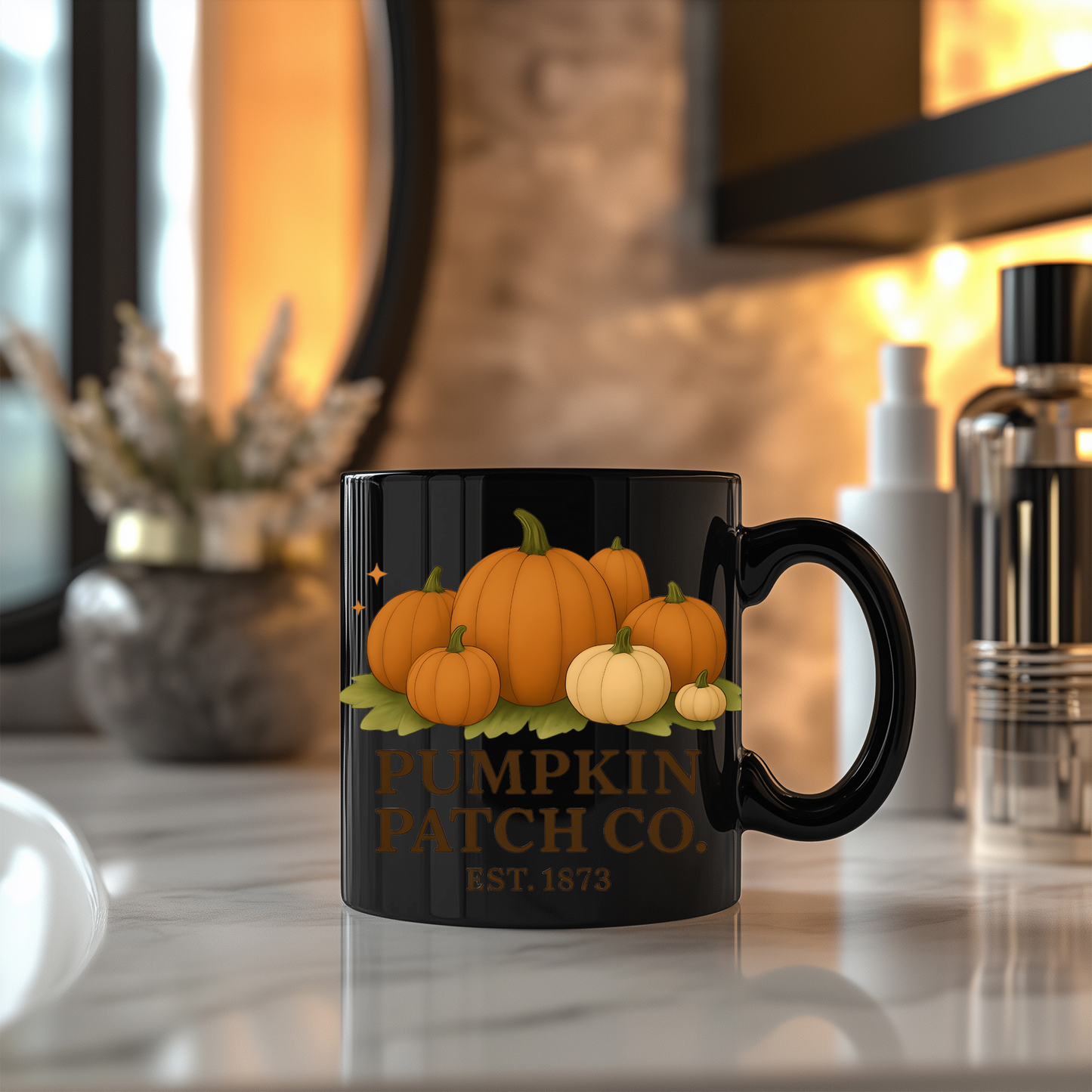 Pumpkin Coffee Mug, your new cozy companion for the fall season. This autumn coffee mug captures the spirit of harvest season.