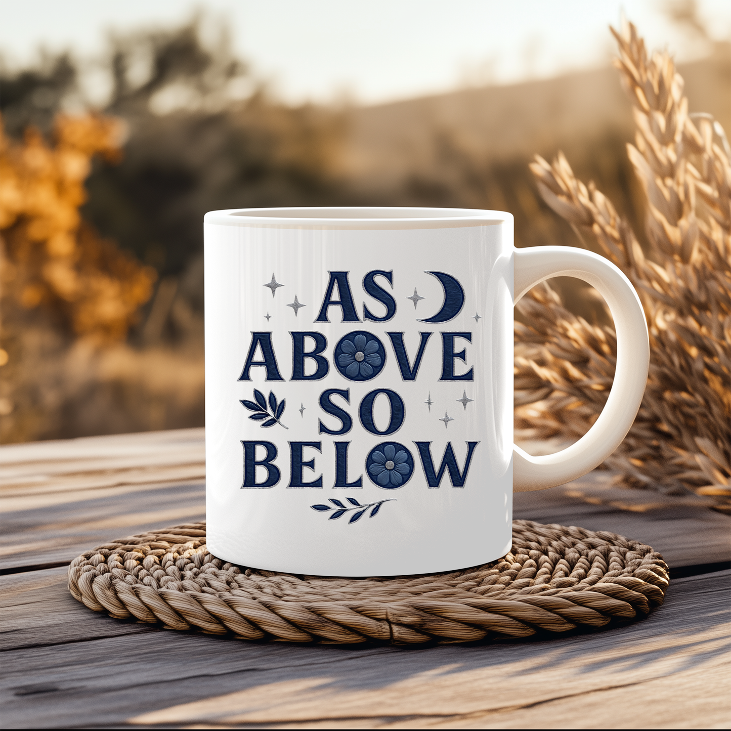 As Above So Below Witchy Coffee Mug, Crafted for those who appreciate the mysterious allure of paganism, this witchy cup transforms your coffee ritual into a sacred ceremony.