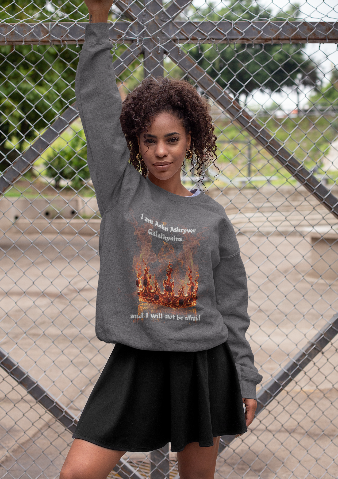 Heir of Fire  Sweatshirt - Step into the world of Erilea with our Heir of Fire sweatshirt, a tribute to the spirit of Aelin Ashryver Galathynius.
