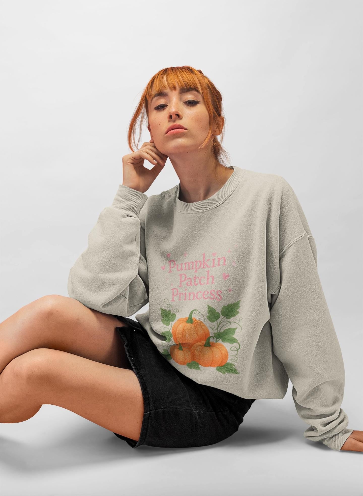 Pumpkin Patch Princess Sweatshirt, Cozy Fall Sweater, Pumpkin Lover, Girly Autumn Shirt, Pumpkin Patch Outfit