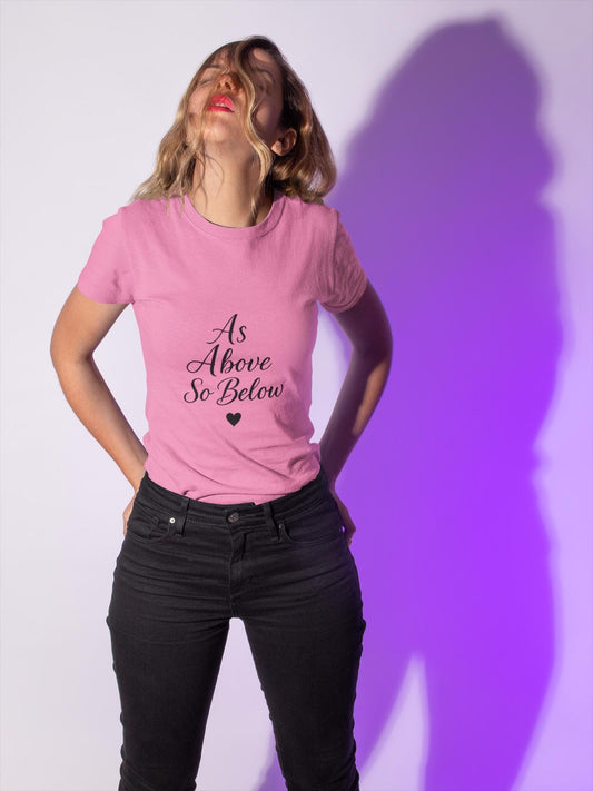 As Above So Below T-shirt, Embrace the celestial vibes infused in this spiritual tee, where the ancient secrets of pagan clothing meet the modern allure of witchy clothes.