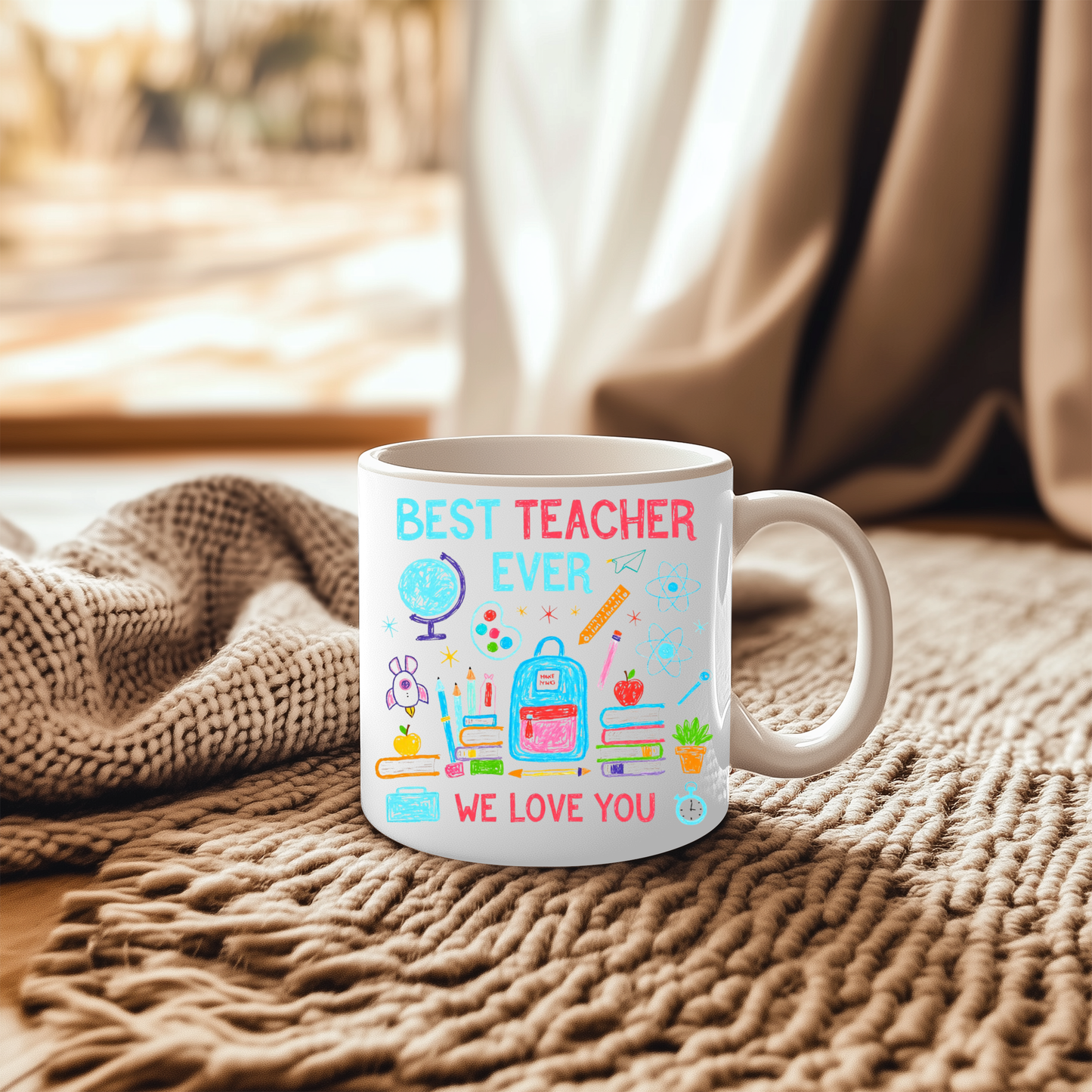 Best Teacher Gift Mug - Ideal for students, parents, or anyone looking to express appreciation for a teacher during occasions like Teacher's Day, end-of-year gifts, or as a thoughtful Christmas present.