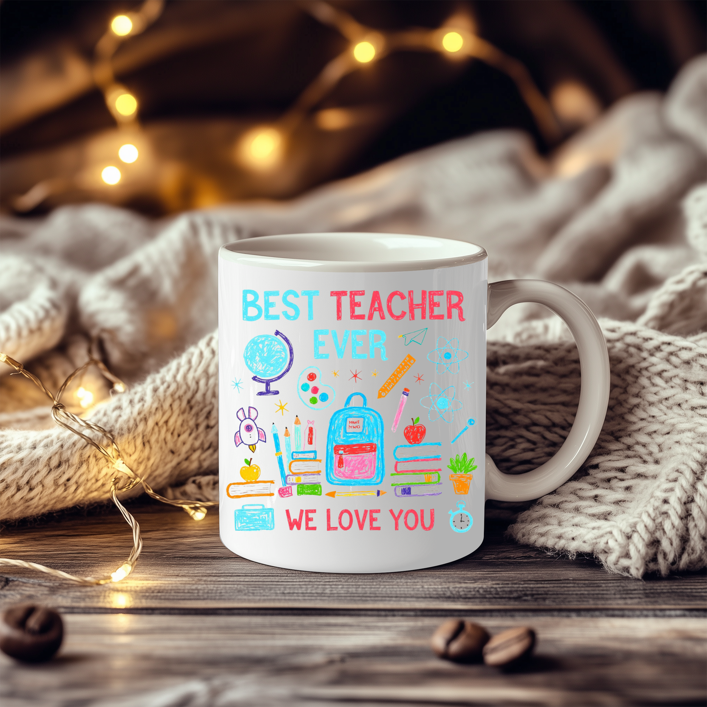 Best Teacher Gift Mug - Ideal for students, parents, or anyone looking to express appreciation for a teacher during occasions like Teacher's Day, end-of-year gifts, or as a thoughtful Christmas present.