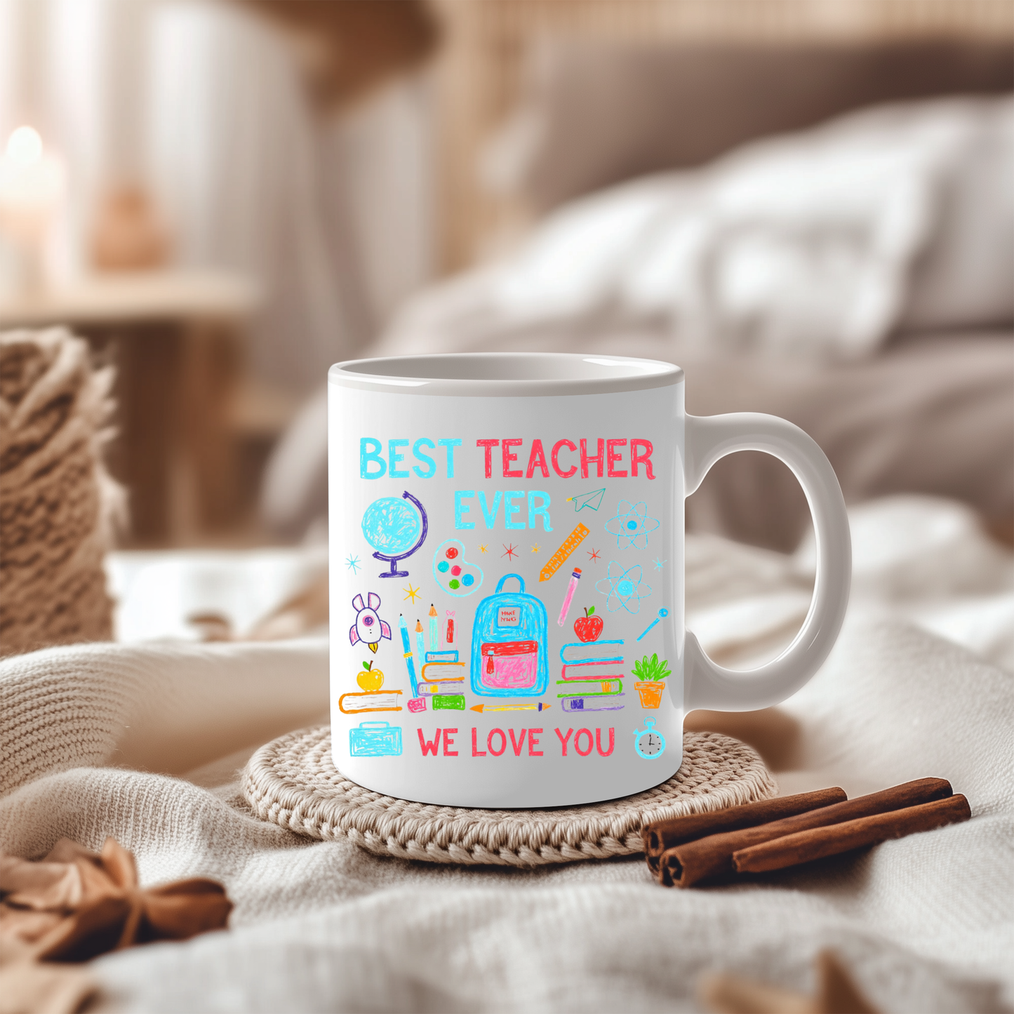 Best Teacher Gift Mug - Ideal for students, parents, or anyone looking to express appreciation for a teacher during occasions like Teacher's Day, end-of-year gifts, or as a thoughtful Christmas present.