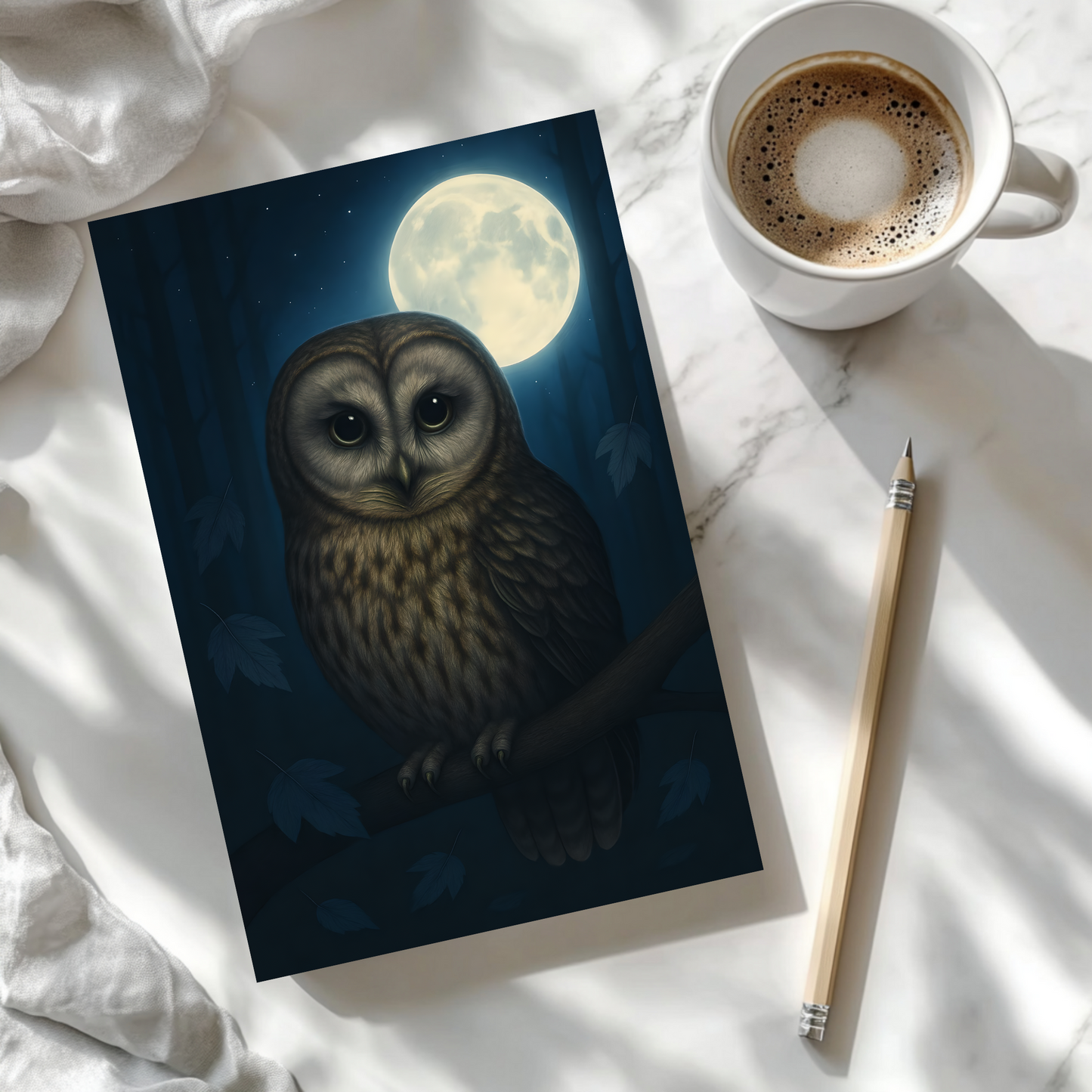 Mystical Owl Journal, This journal is not just a notebook; it's a canvas for your imagination.