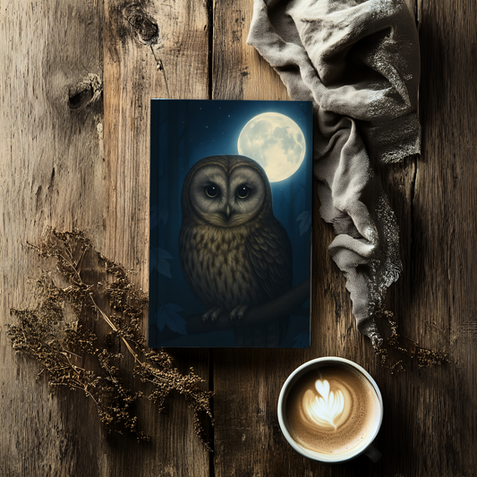 Mystical Owl Journal, This journal is not just a notebook; it's a canvas for your imagination.