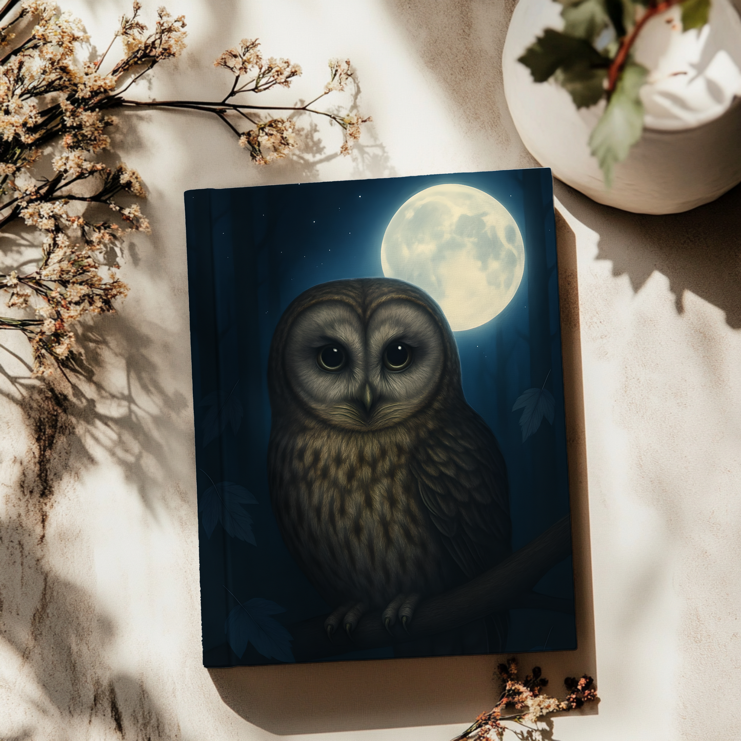 Mystical Owl Journal, This journal is not just a notebook; it's a canvas for your imagination.