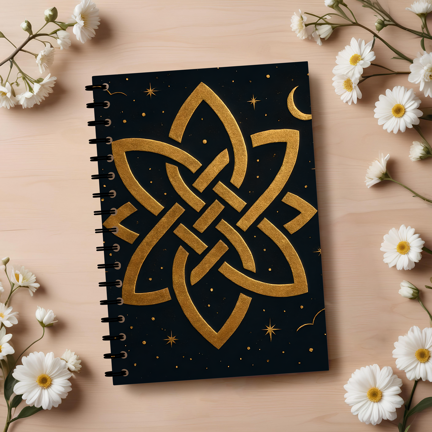 Witch's Knot Soft Notebook, This witch notebook is more than just a place for thoughts; it's your personal book of shadows, your magical grimoire.