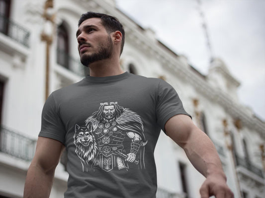 Tyr Viking God T-Shirt, This viking apparel captures the essence of a norse warrior, making it the epitome of viking clothing for those drawn to the fierce and the mythical.