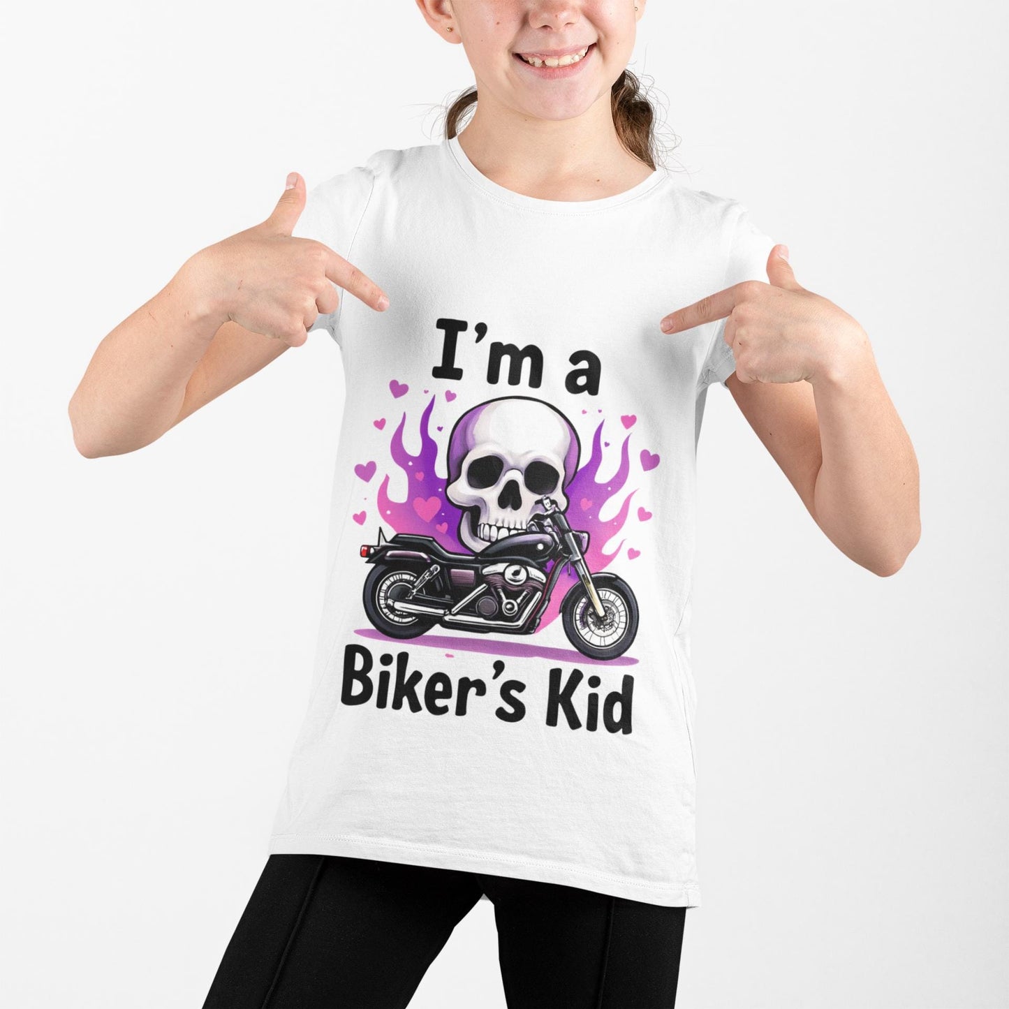 I'm A Biker Kid T-Shirt, Whether it's a dirt bike shirt for weekend races or a casual piece of motorcycle apparel for everyday wear, this kids motorbike tee is a must-have for your mini roadster.