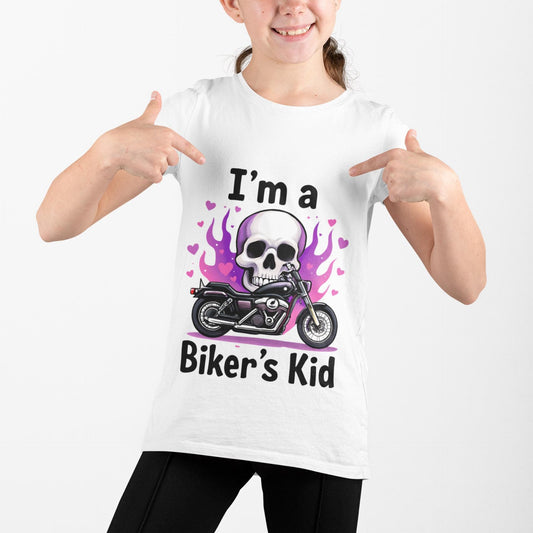 I'm A Biker Kid T-Shirt, Whether it's a dirt bike shirt for weekend races or a casual piece of motorcycle apparel for everyday wear, this kids motorbike tee is a must-have for your mini roadster.