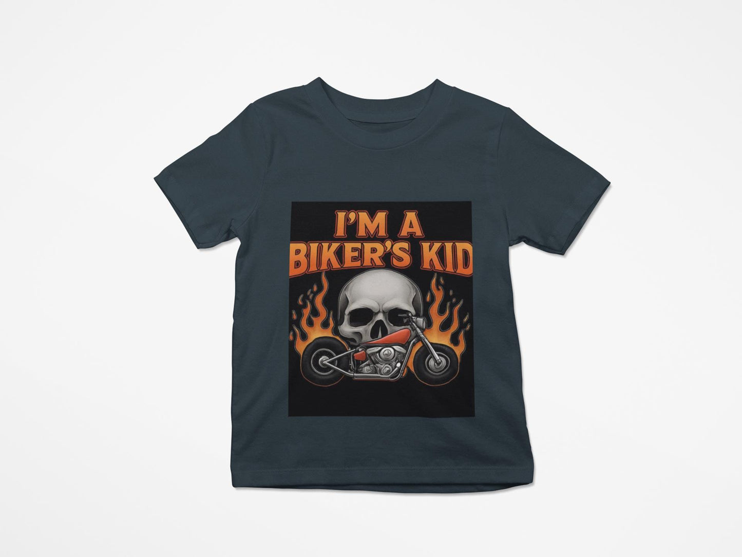 Kids Motorbike Tee I'm a Biker Kid T-shirt, This playful motorcycle apparel is a perfect fusion of fun and fashion, designed to make every adventure memorable.