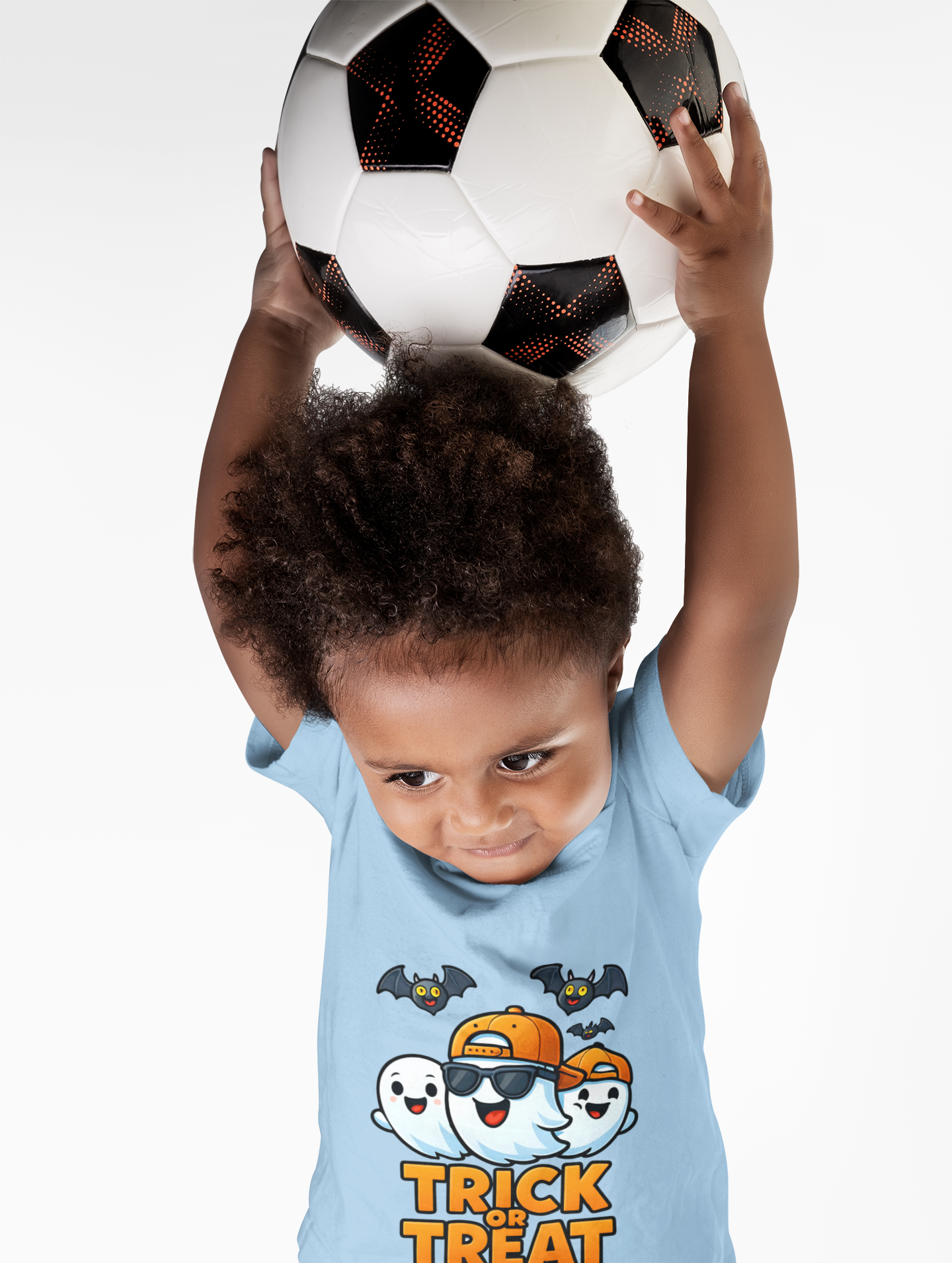 Toddler Halloween Tee, Trick or Treat Shirt, a delightful addition to your little one's spooky season wardrobe.