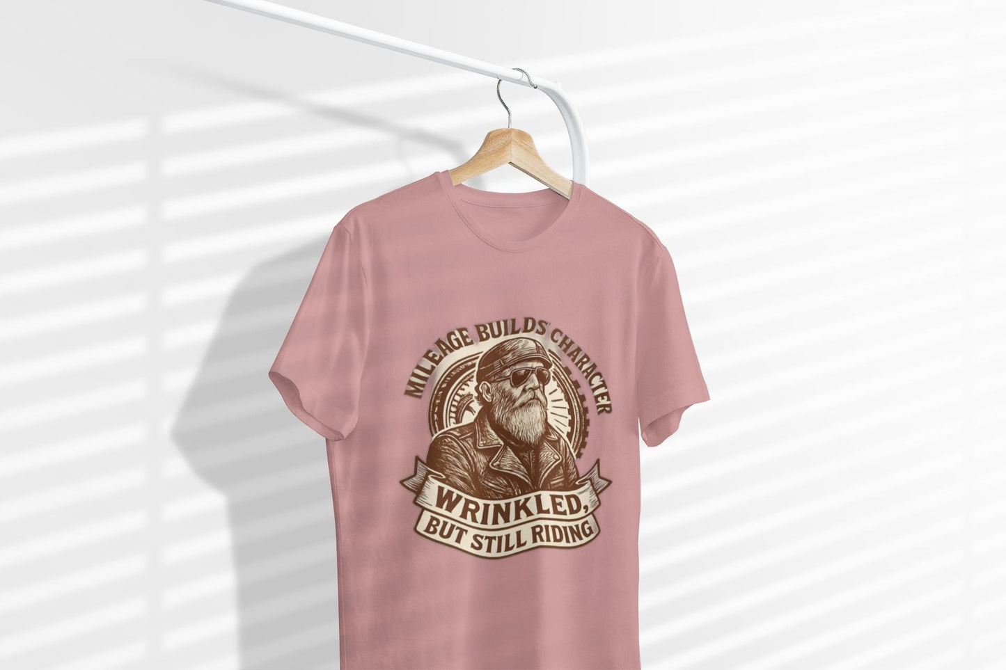 Wrinkled But Still Riding Tshirt, Crafted for those who embrace the open road, this vintage motorcycle shirt is more than just an item of clothing—it's a testament to the thrill of the ride.