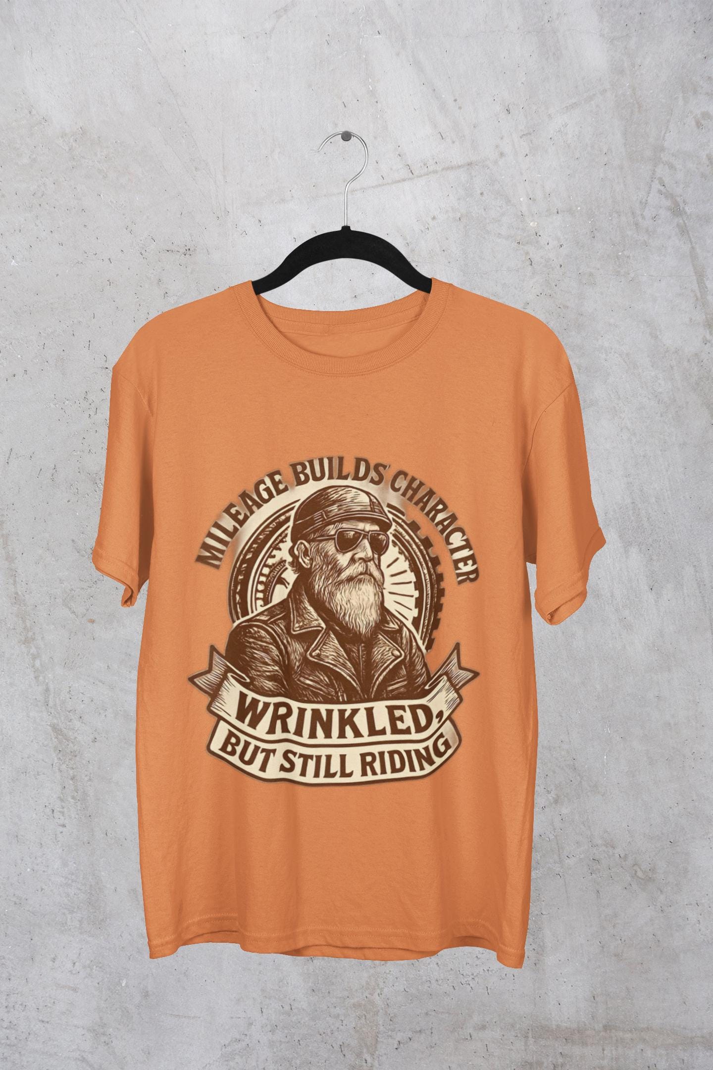 Wrinkled But Still Riding Tshirt, Crafted for those who embrace the open road, this vintage motorcycle shirt is more than just an item of clothing—it's a testament to the thrill of the ride.